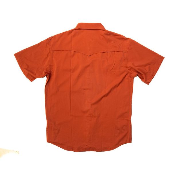 Men's Poncho Rust Pearl Snap Shirt Macon-Rust - Crazy House Western Wear