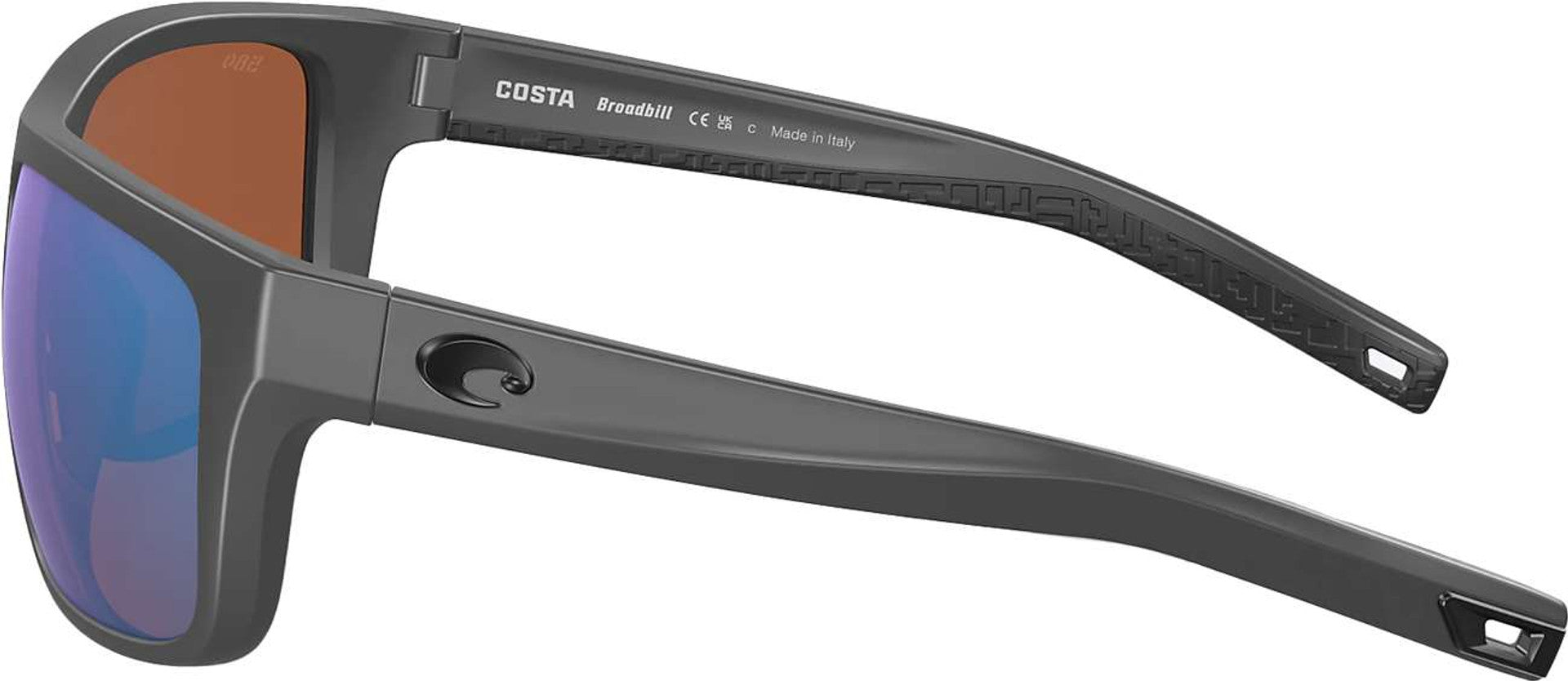 Costa Broadbill Matte Gray with Green Polarized Lenses 06S9021-3661