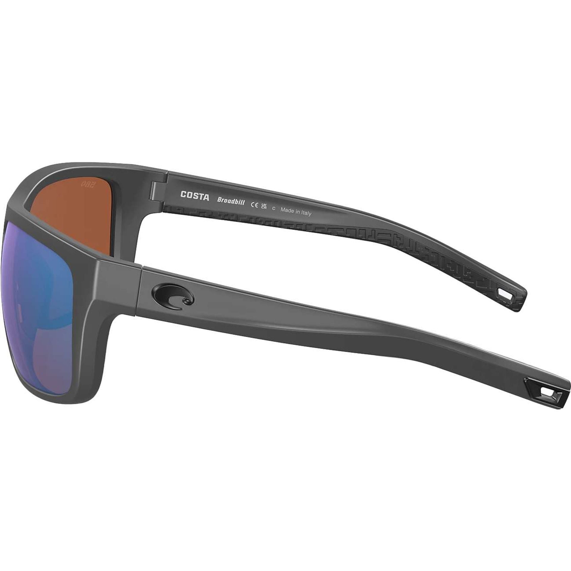 Costa Broadbill Matte Gray with Green Polarized Lenses 06S9021-3661