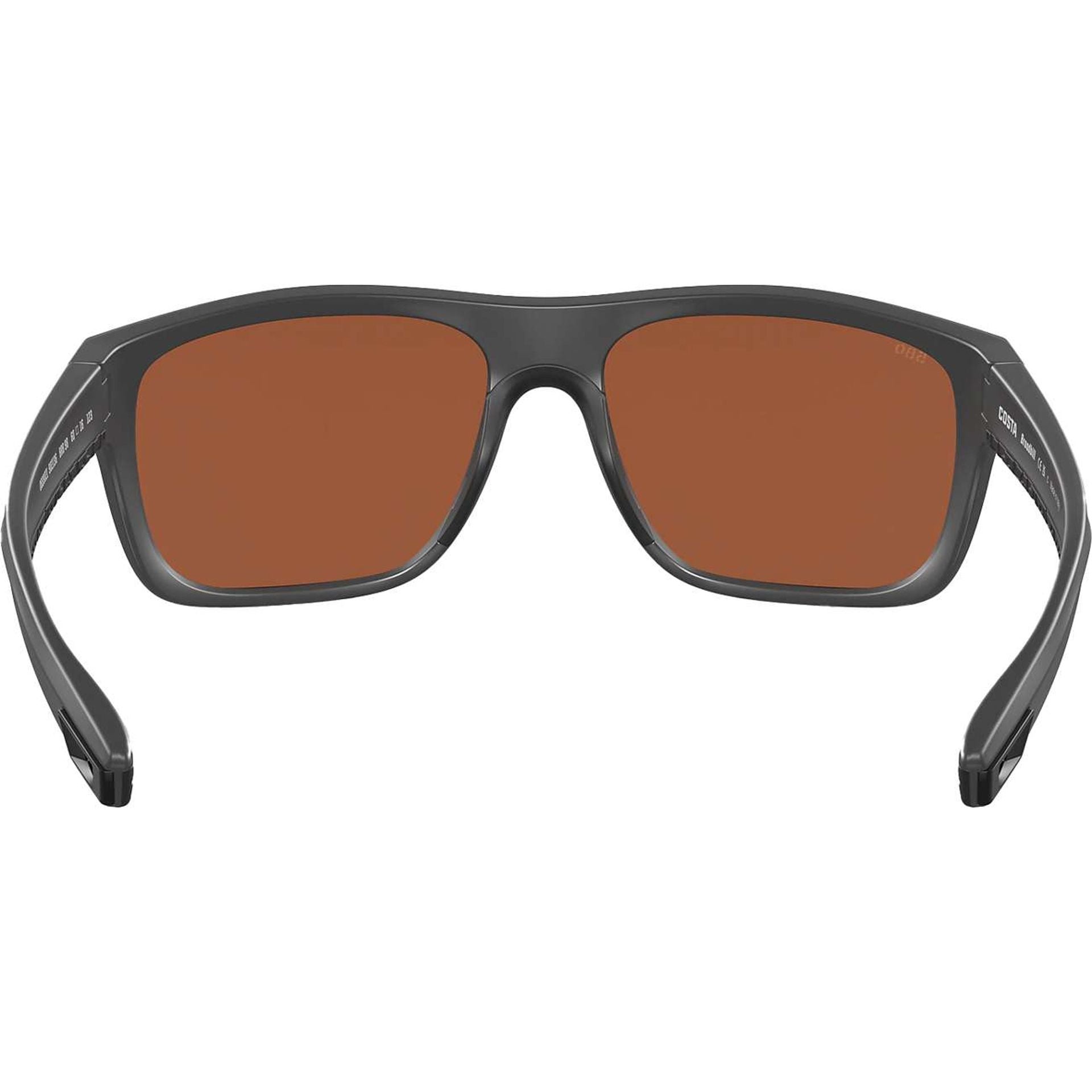 Costa Broadbill Matte Gray with Green Polarized Lenses 06S9021-3661