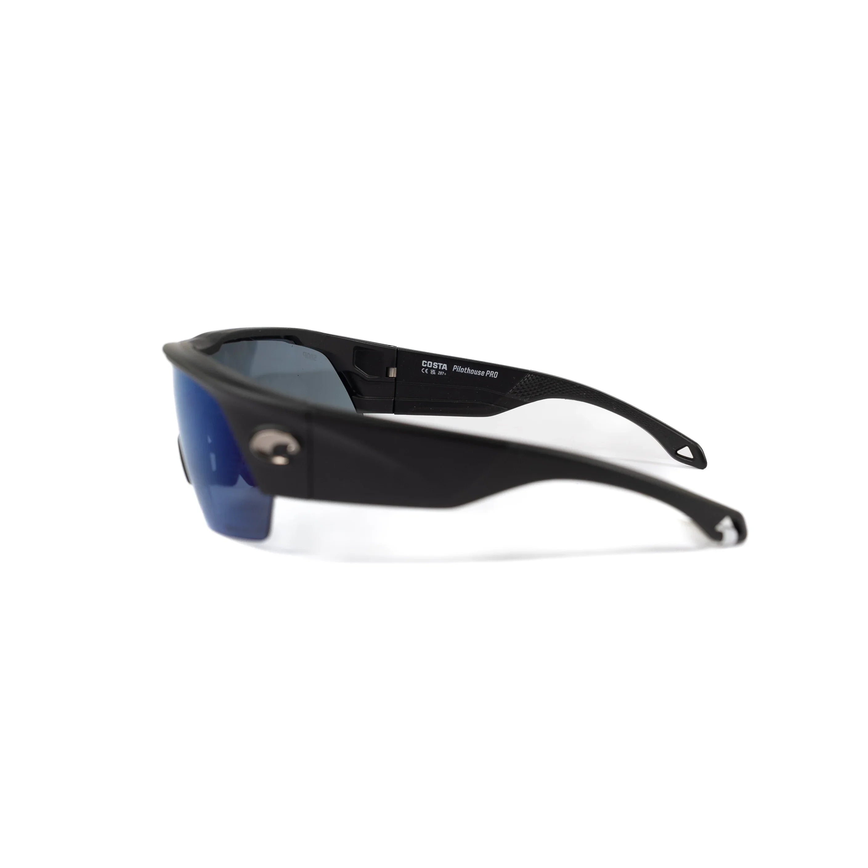 Costa Pilothouse Pro Matte Black Frame with Blue Polarized Lenses 06S9137-91370435