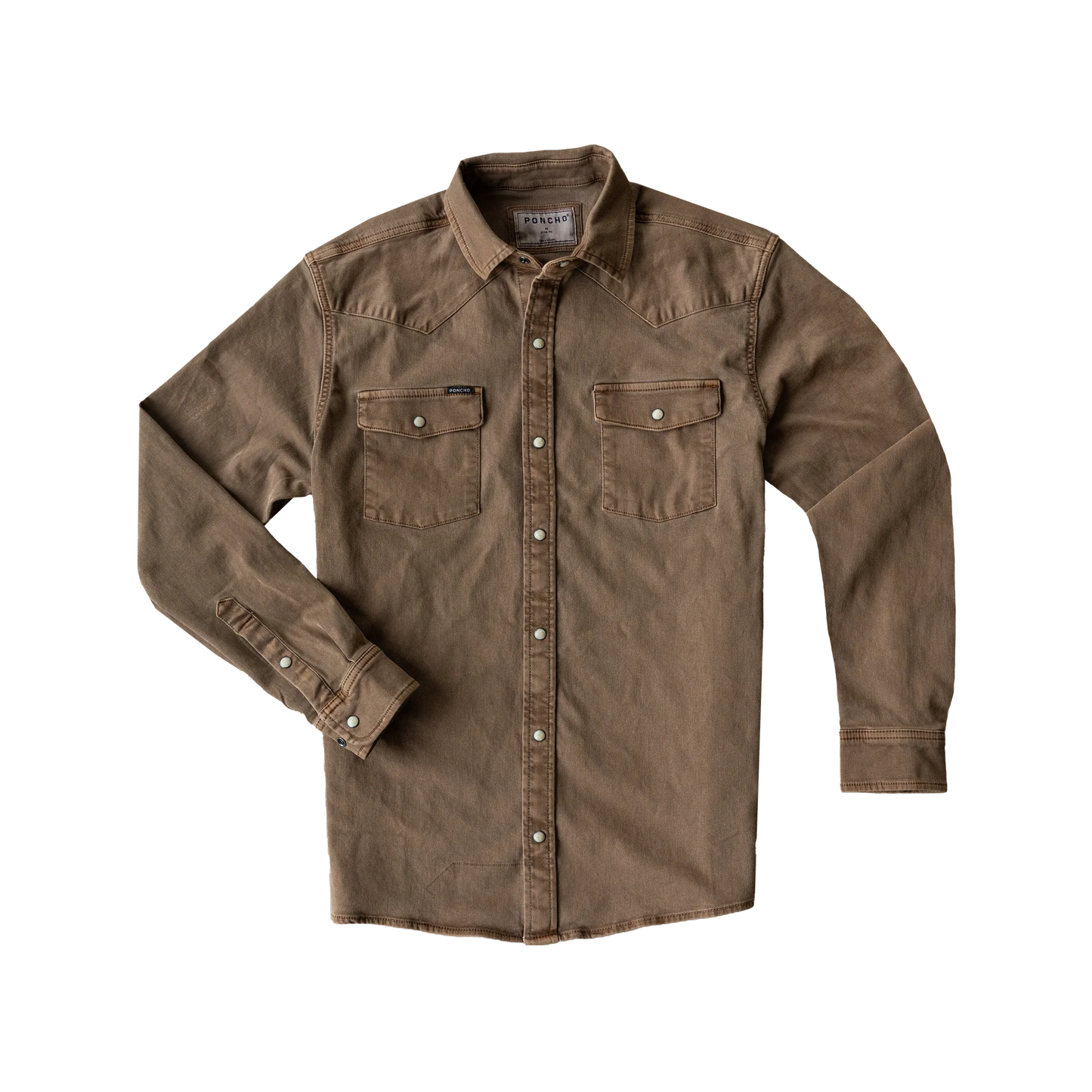 Men's Poncho "The Cotulla" Long Sleeve Snap Shirt