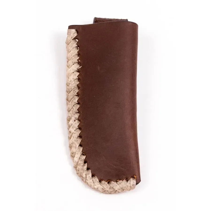 Cowboy Chrome Brown Laced Rawhide Sheath K224
