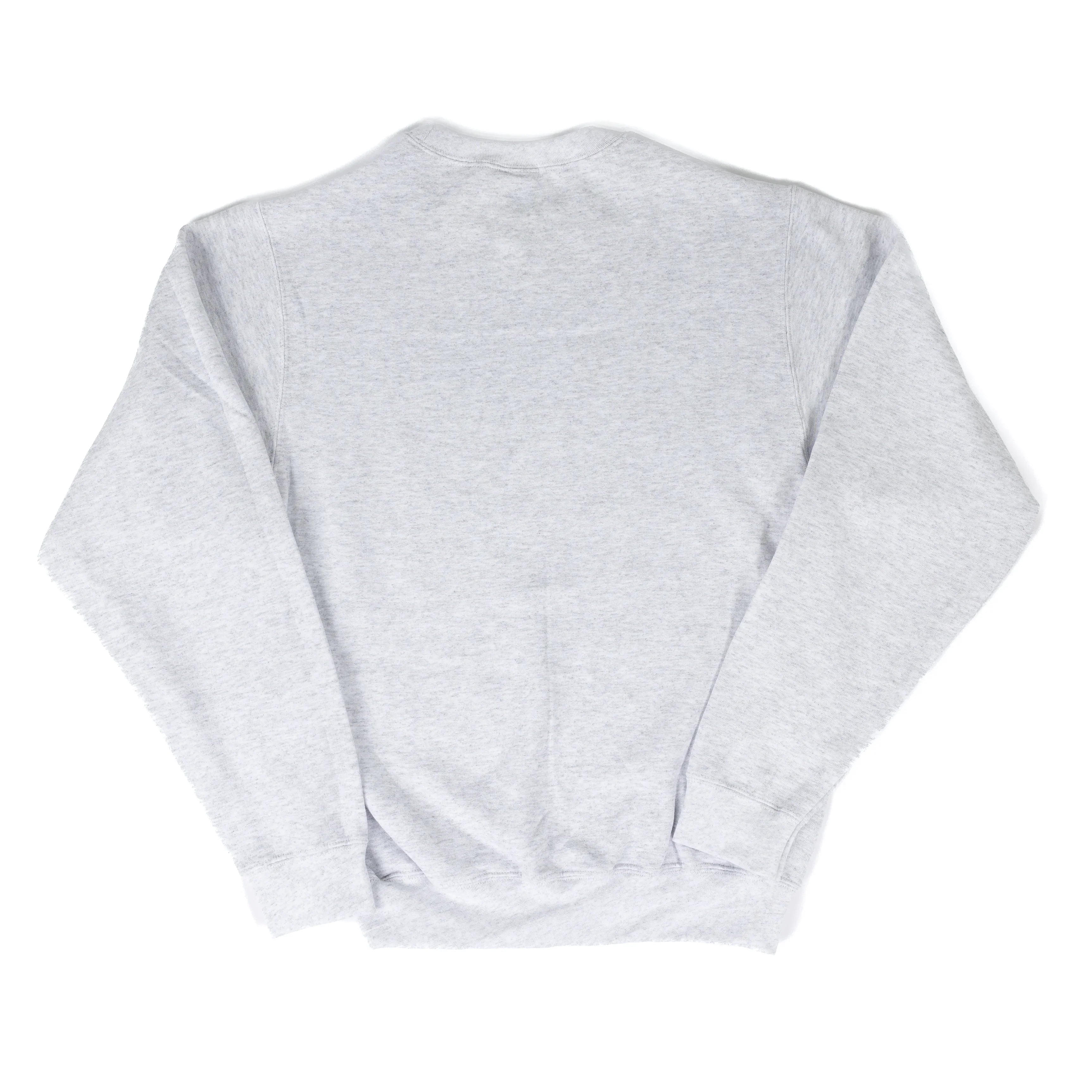 Crazy House Ash Gray Crewneck with White Print