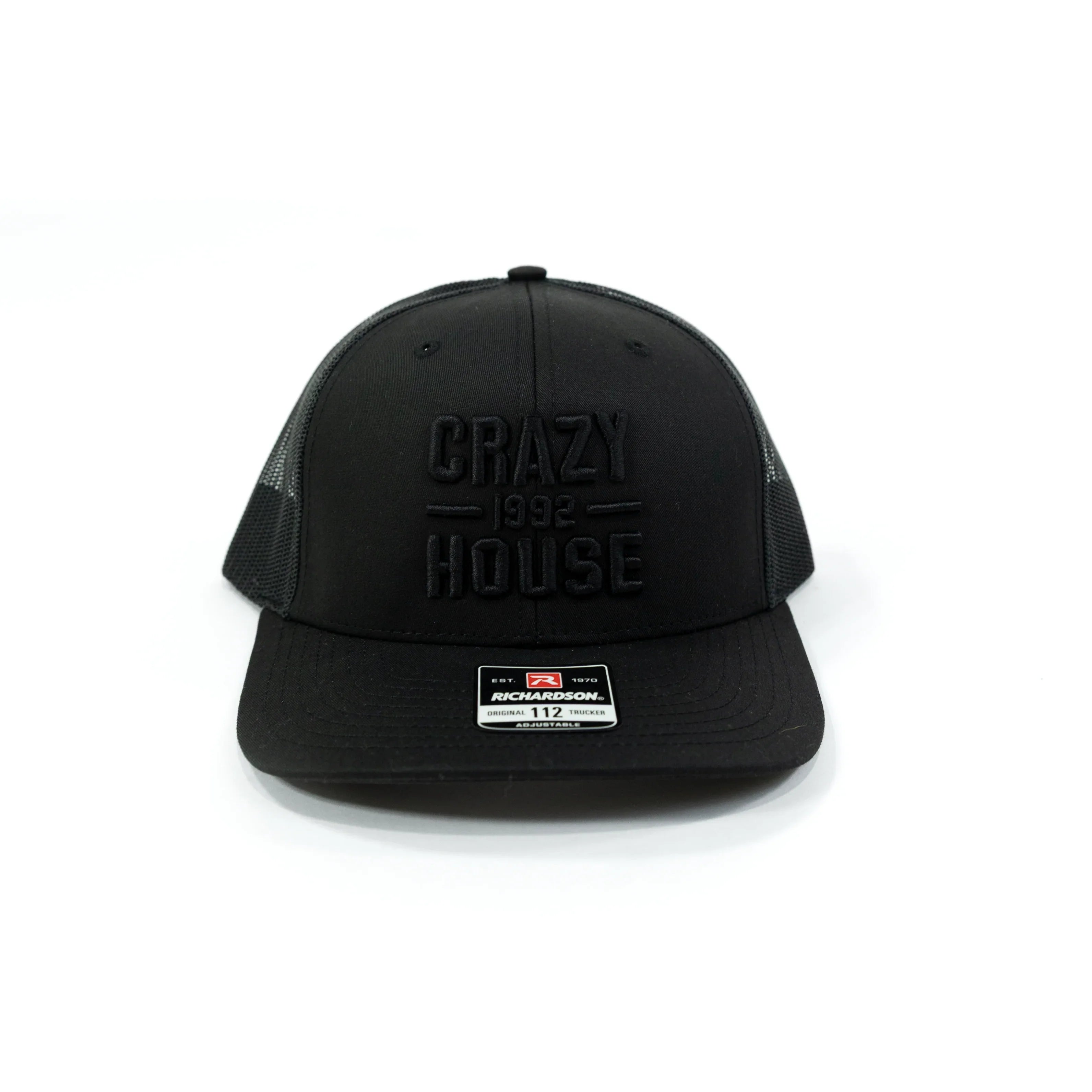 Crazy House Black on Black Snapback Cap