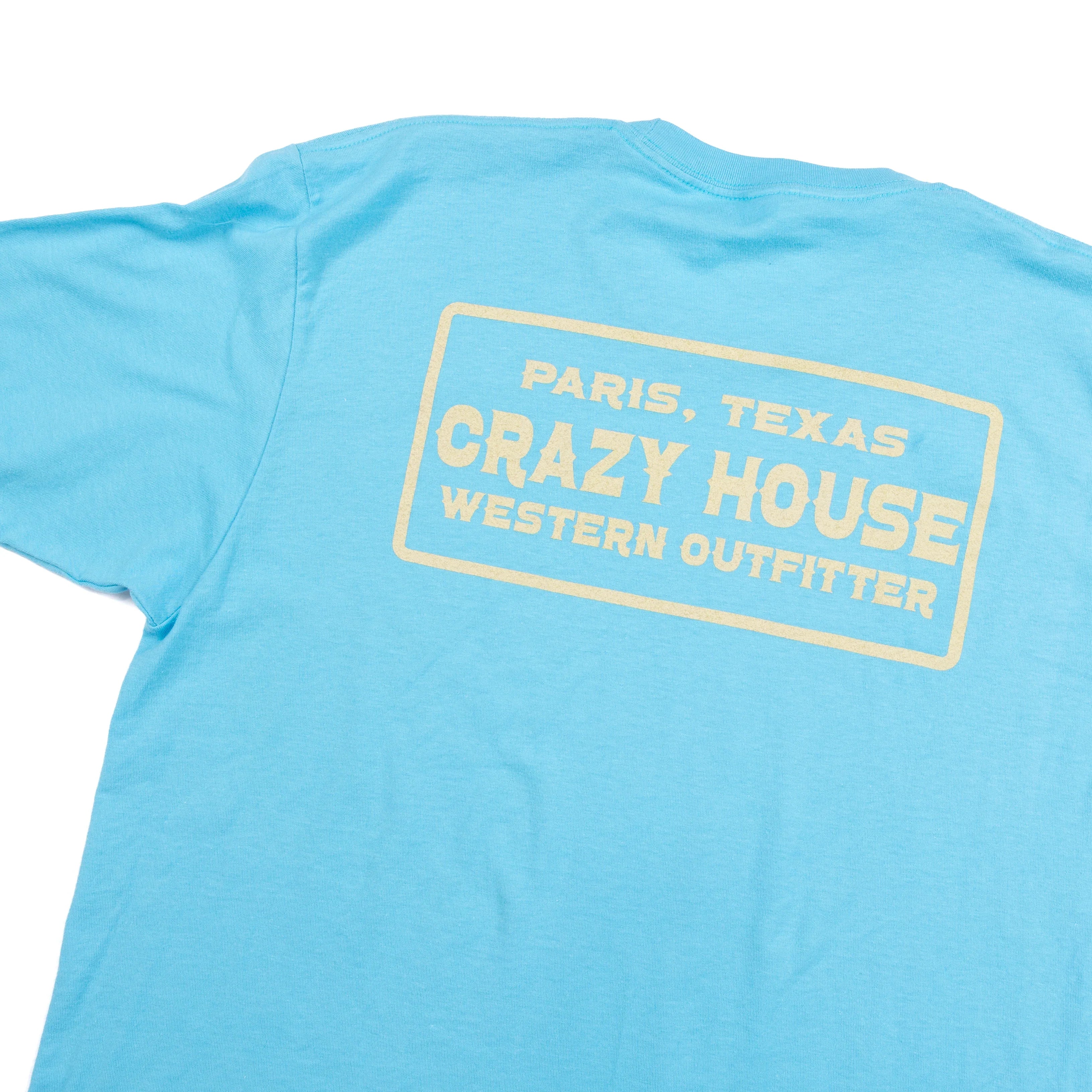 Crazy House Blue Billboard T-shirt