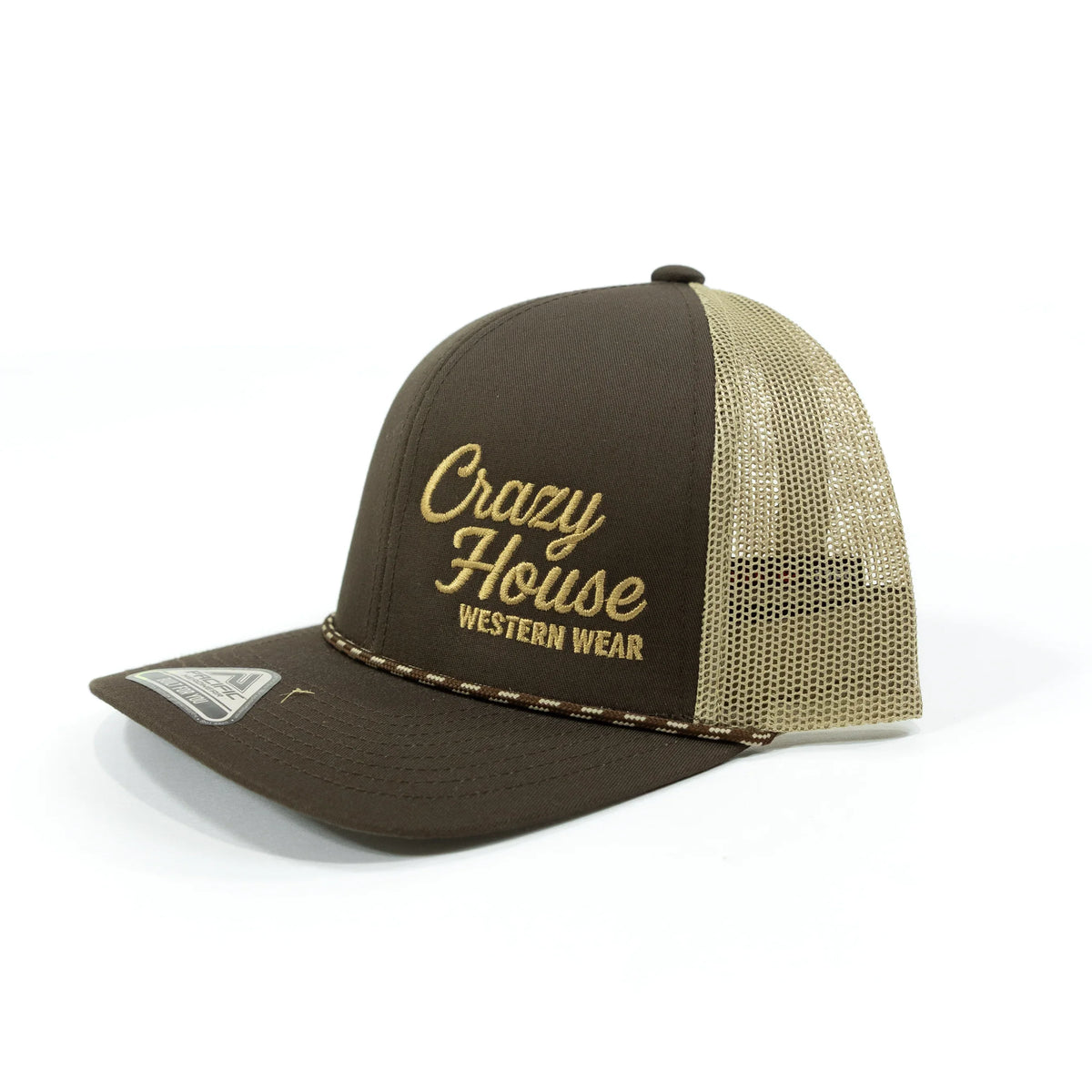 Crazy House Brown and Tan Snapback Cap