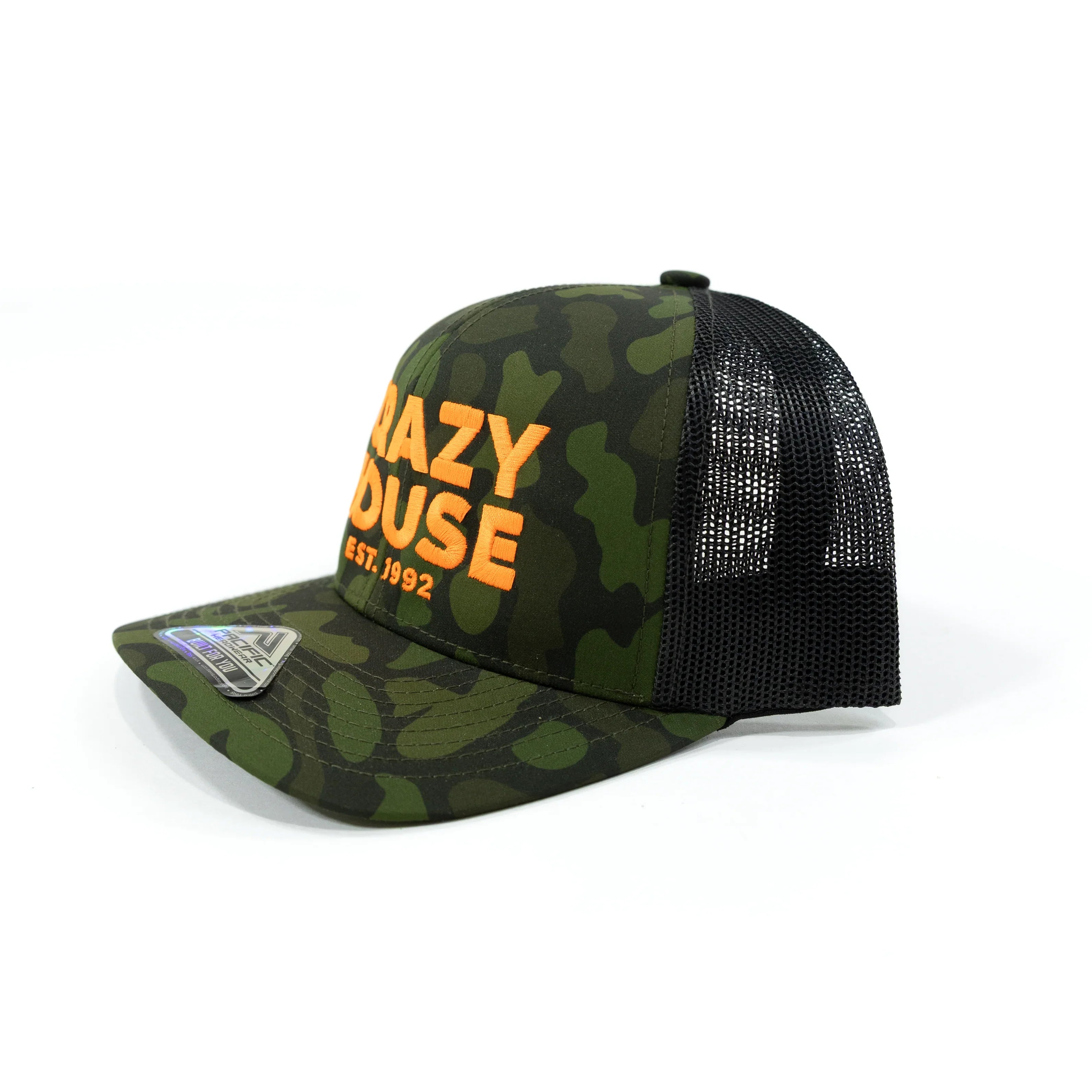 Crazy House Camo Mesh Snapback Cap