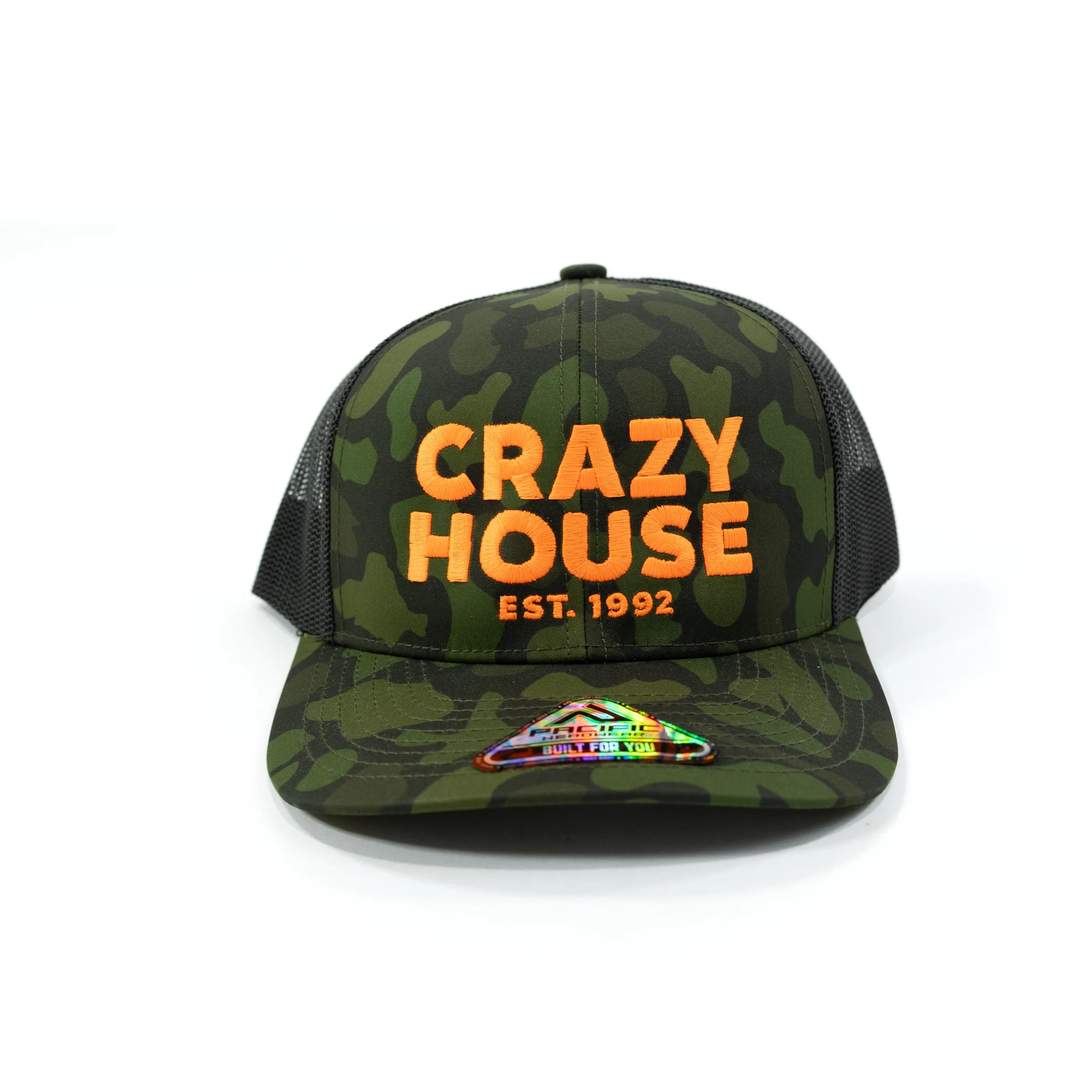 Crazy House Camo Mesh Snapback Cap