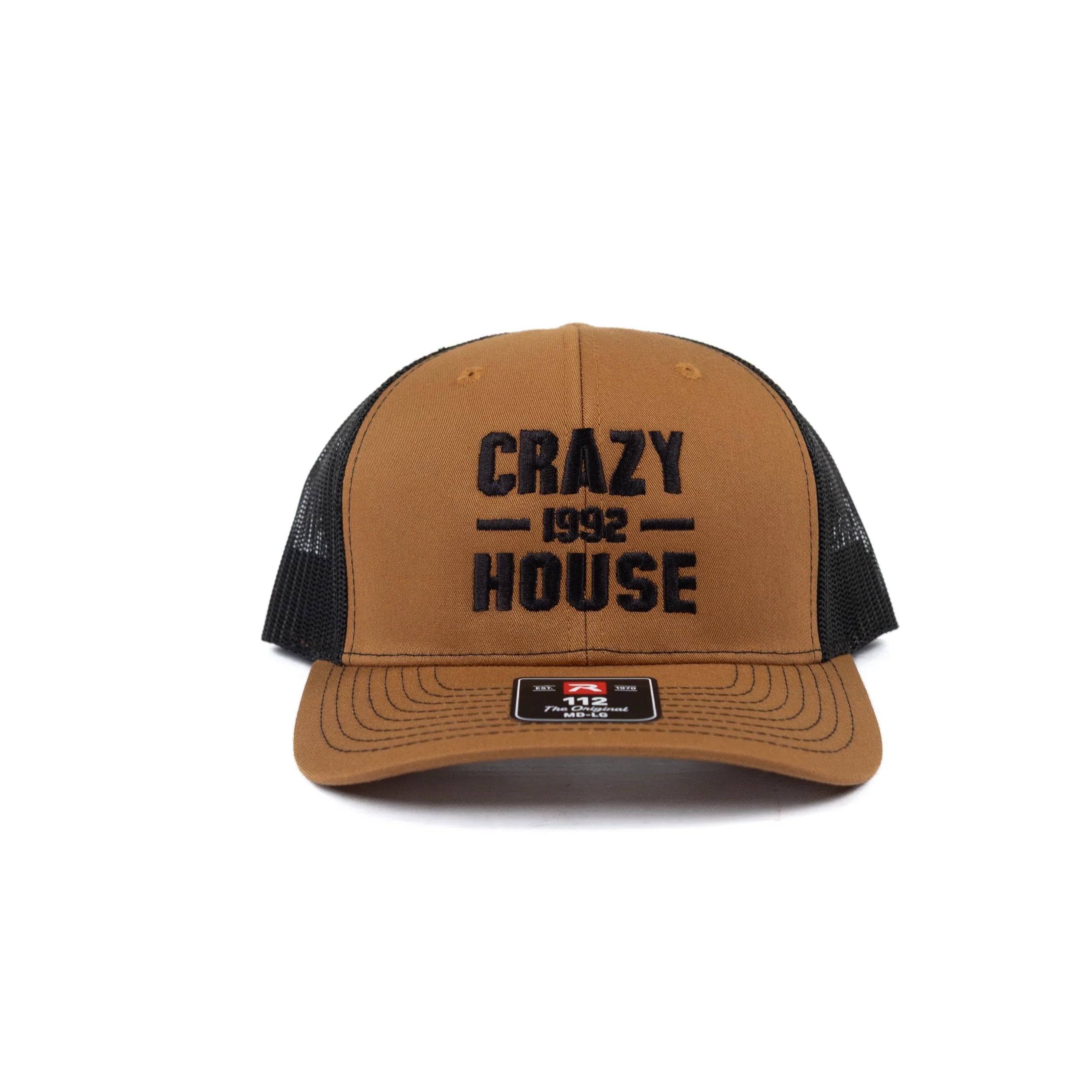 Crazy House Caramel and Black Cap with Stitching