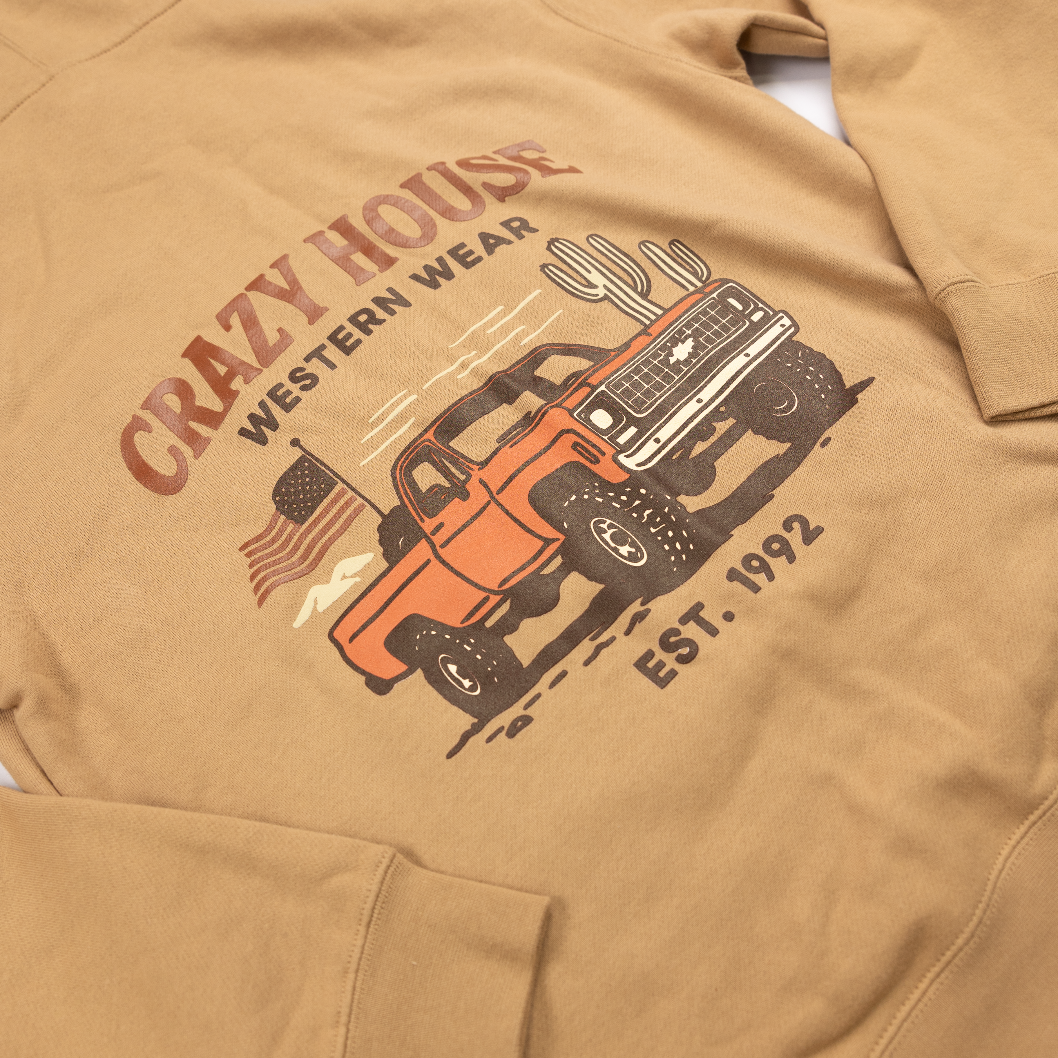 Crazy House Chevy Sandstone Hoodie