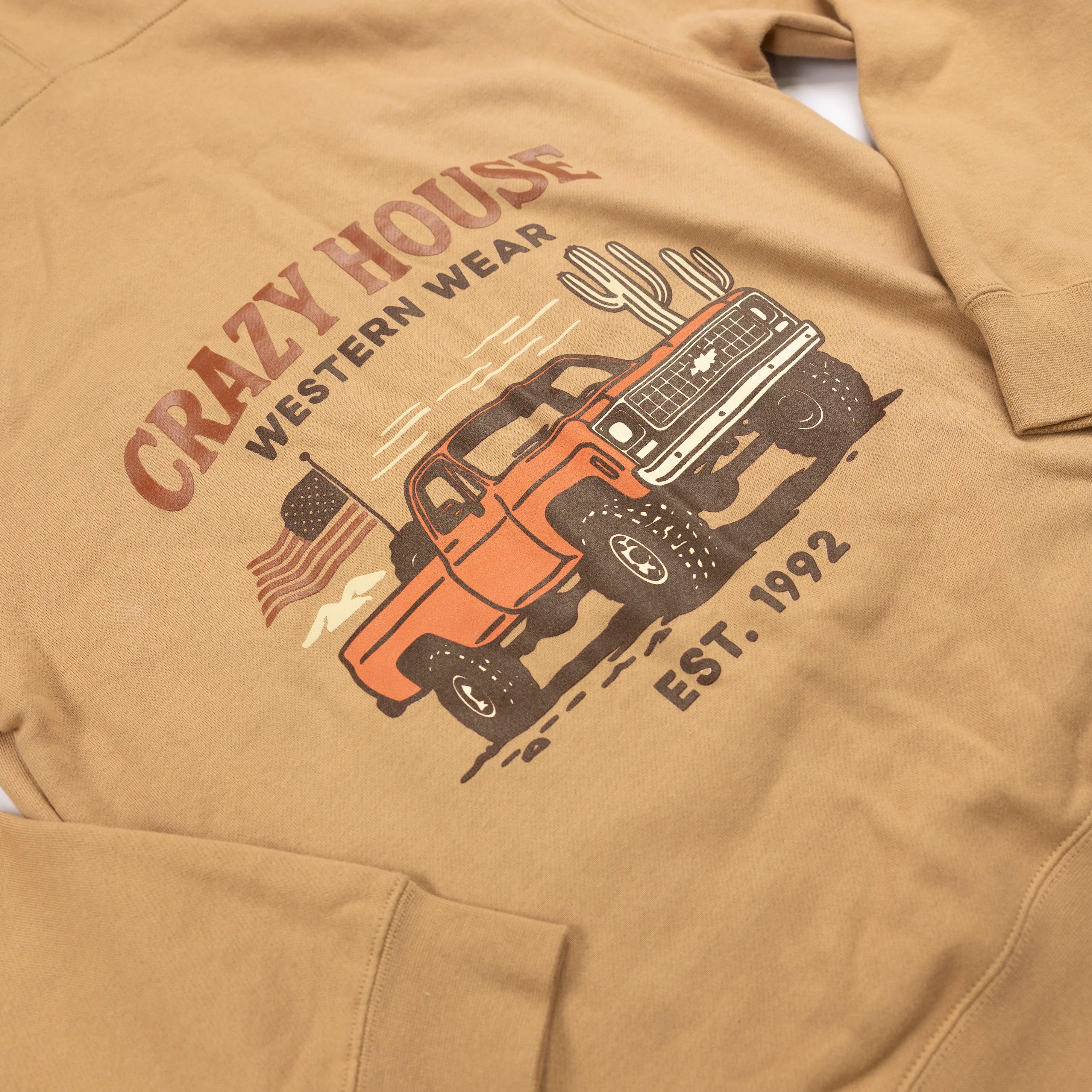 Crazy House Chevy Sandstone Hoodie