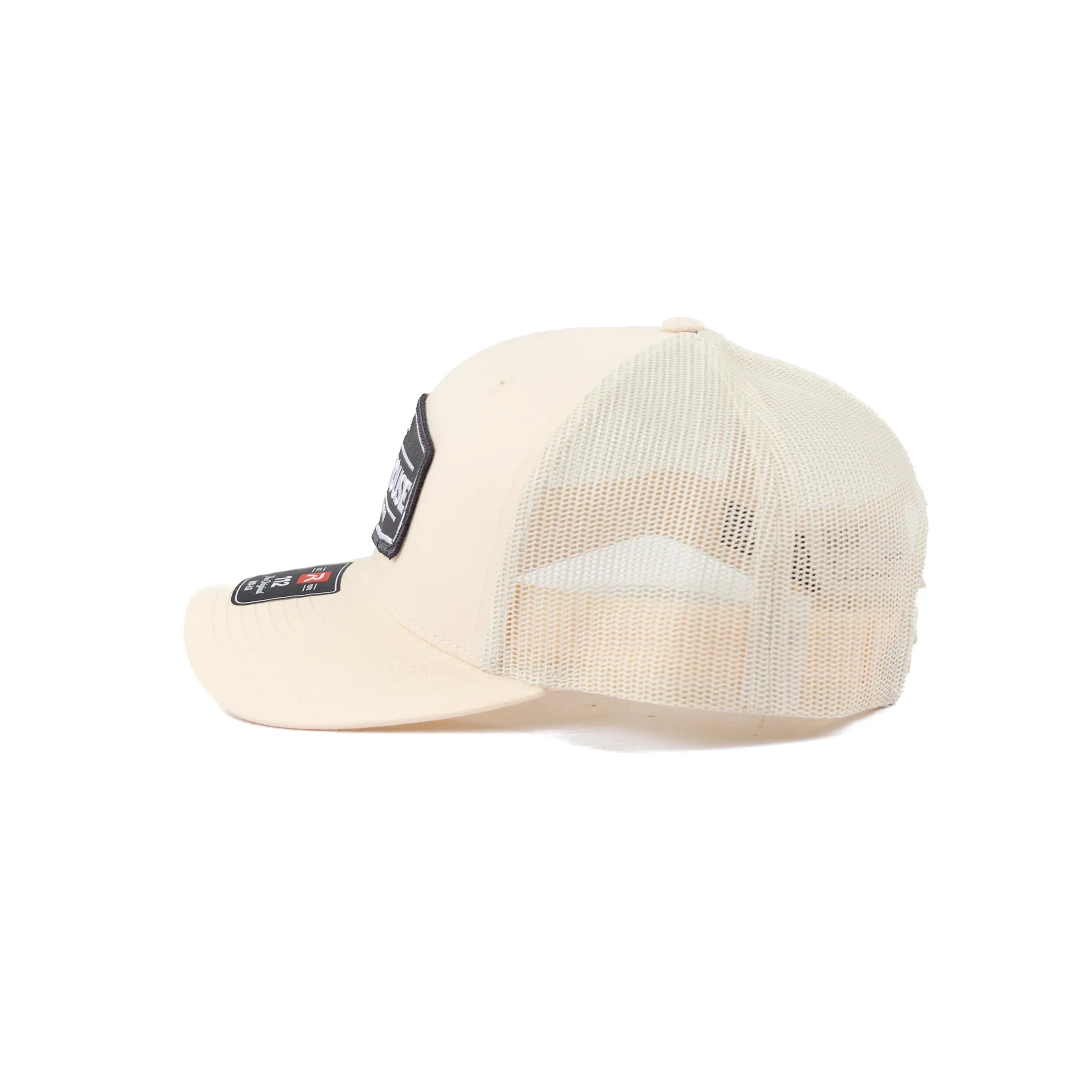 Crazy House Cream Cap with Gray Patch