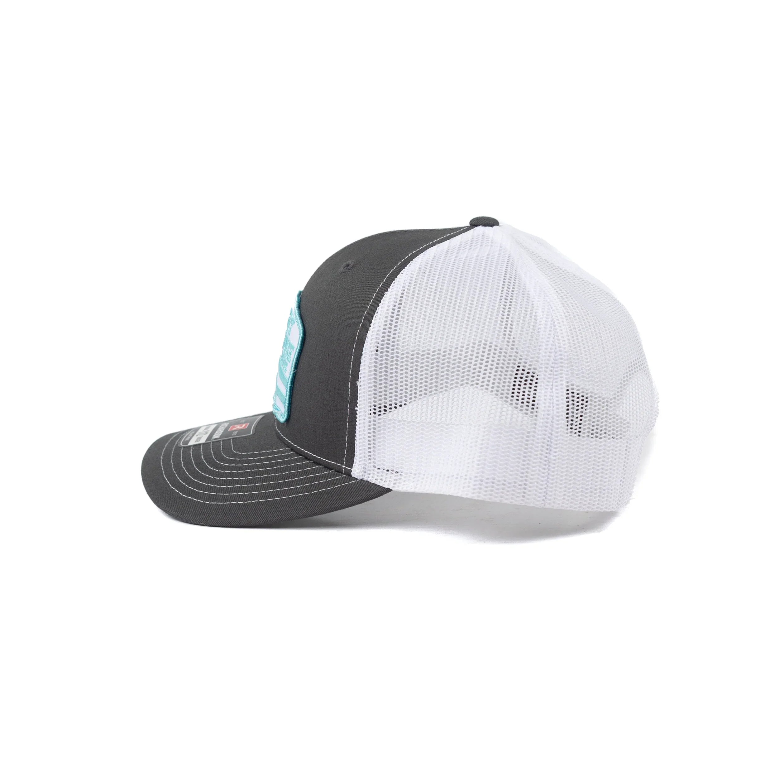 Crazy House Gray and White Cap with Bull Patch