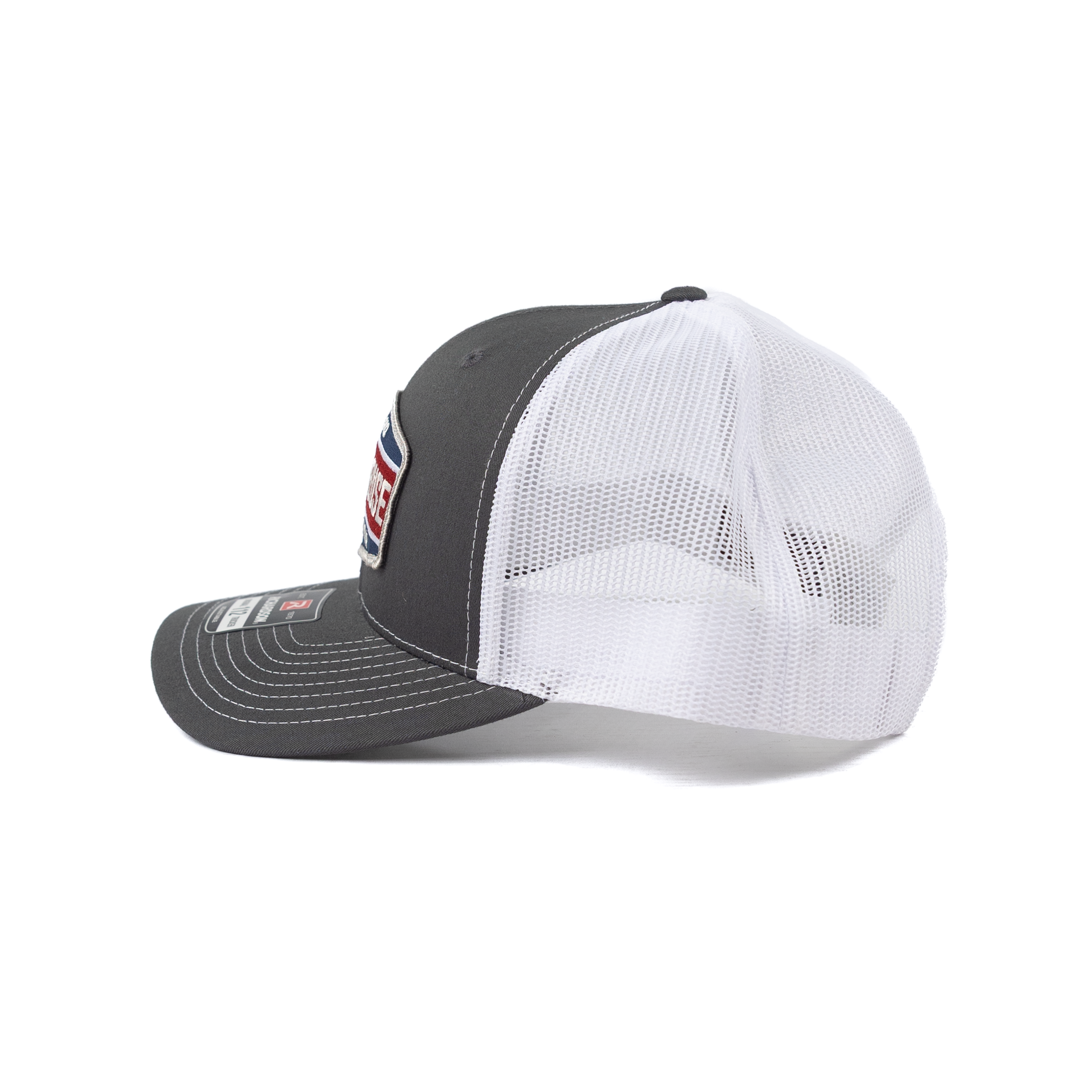 Crazy House Gray and White Twill Patch Snapback
