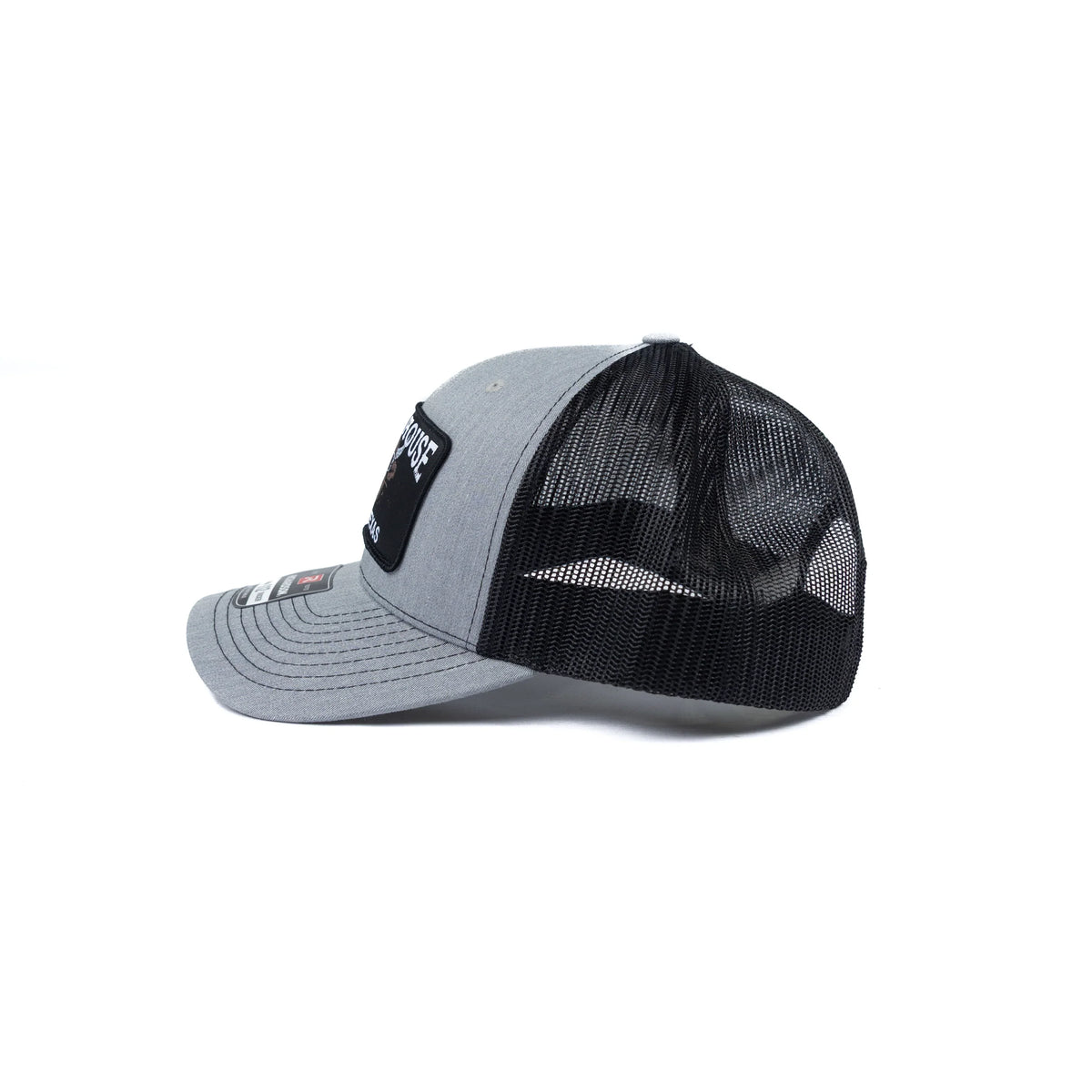Crazy House Gray/Black Snapback with Cow Patch