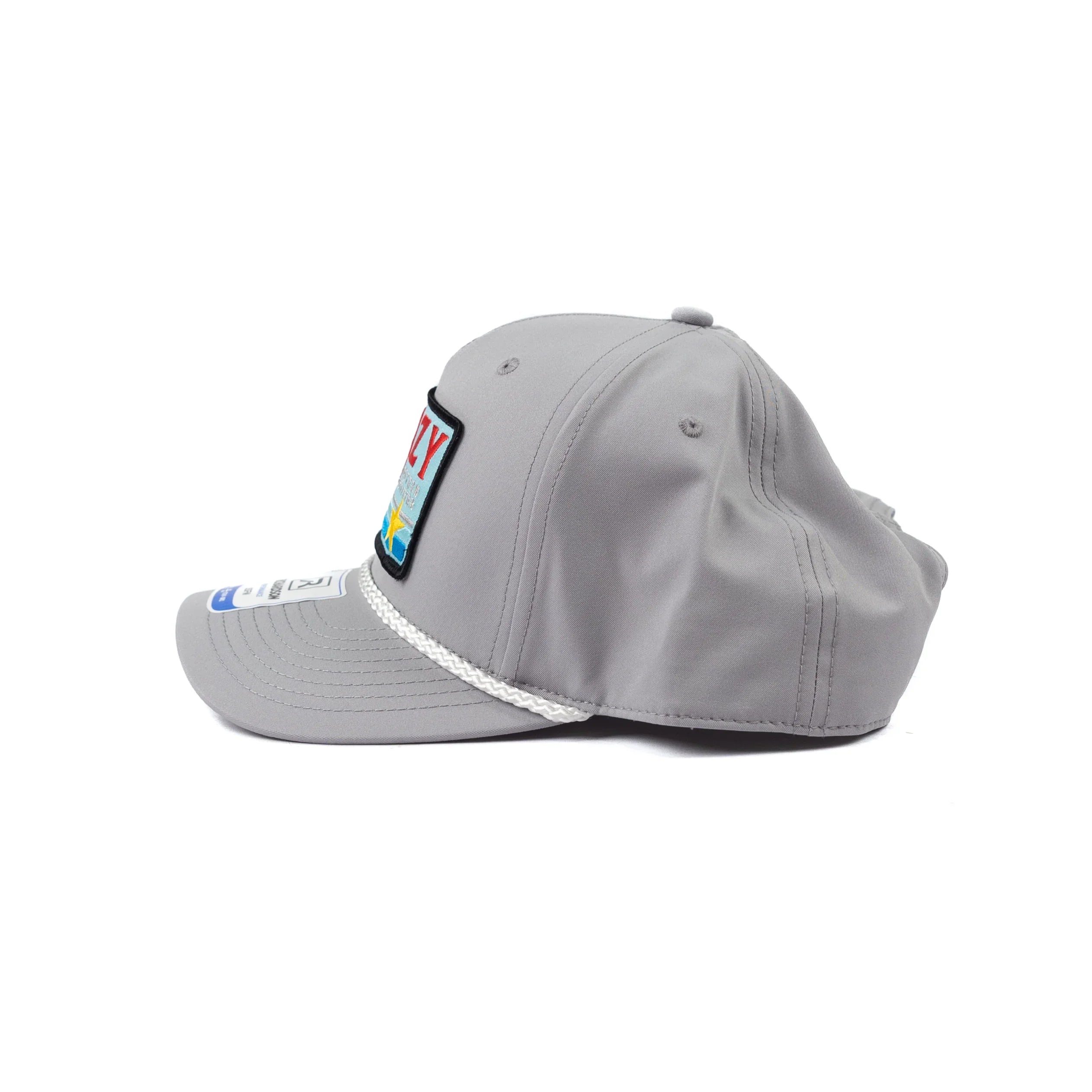 Crazy House Light Gray Cap with Patch and Rope