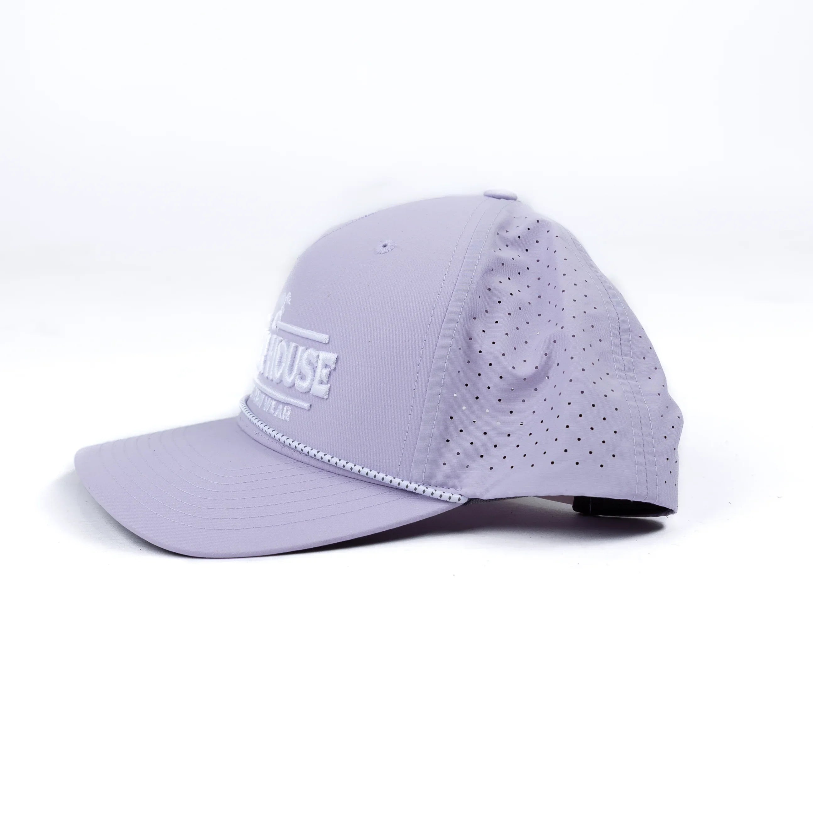 Crazy House Lilac and White Snapback with Puff Stitching