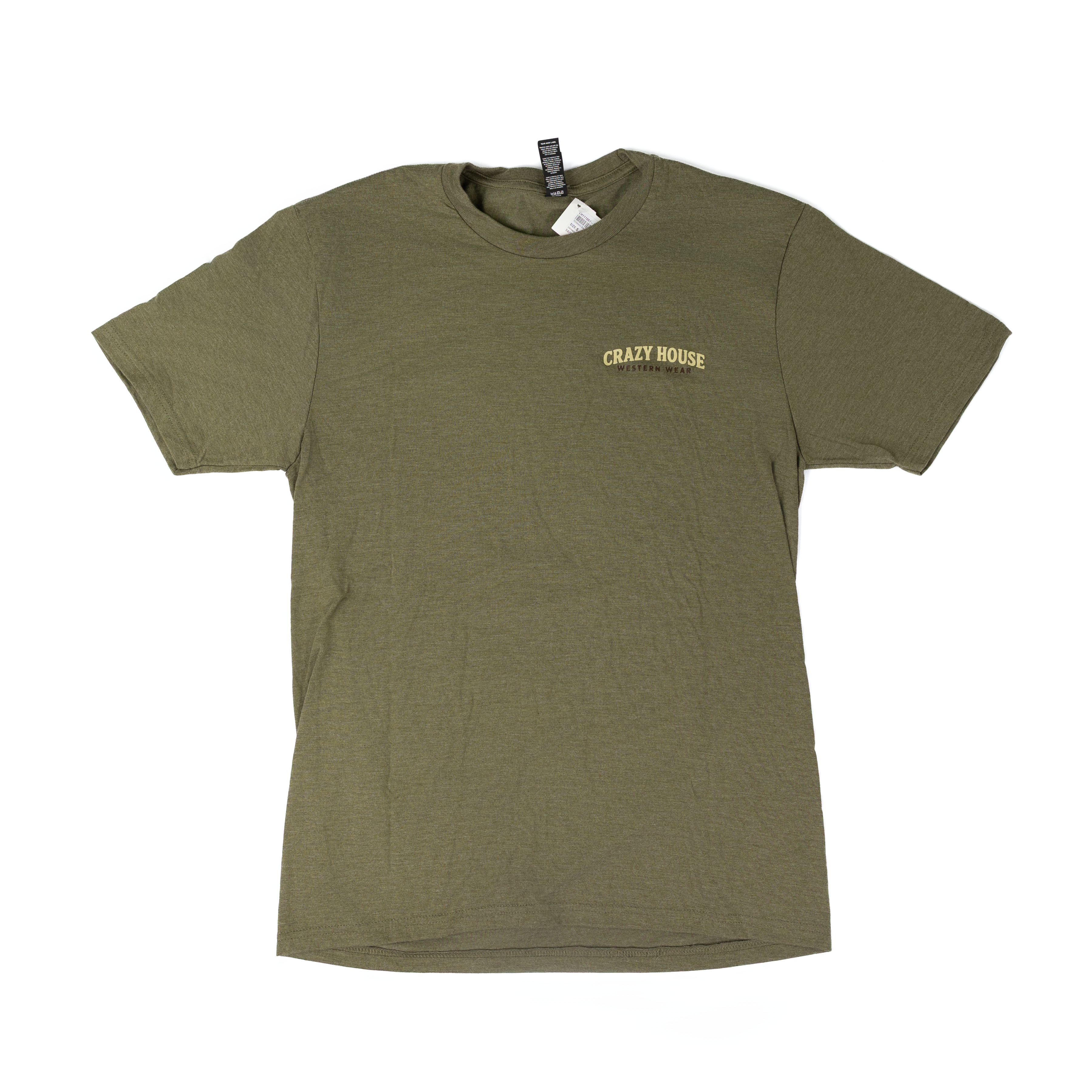 Crazy House Military Green Flying Mallard T-shirt