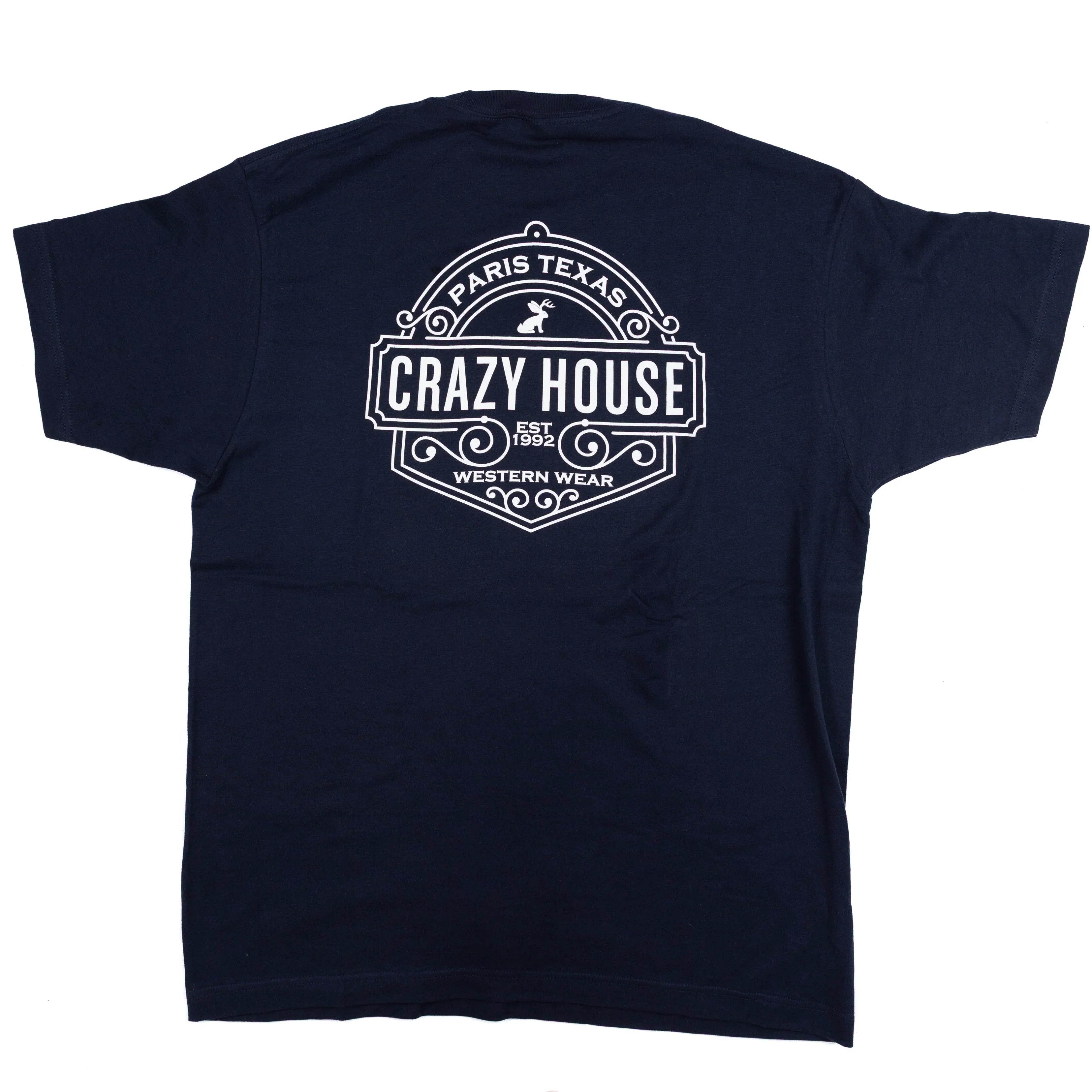 Crazy House Navy Jackalope T-shirt