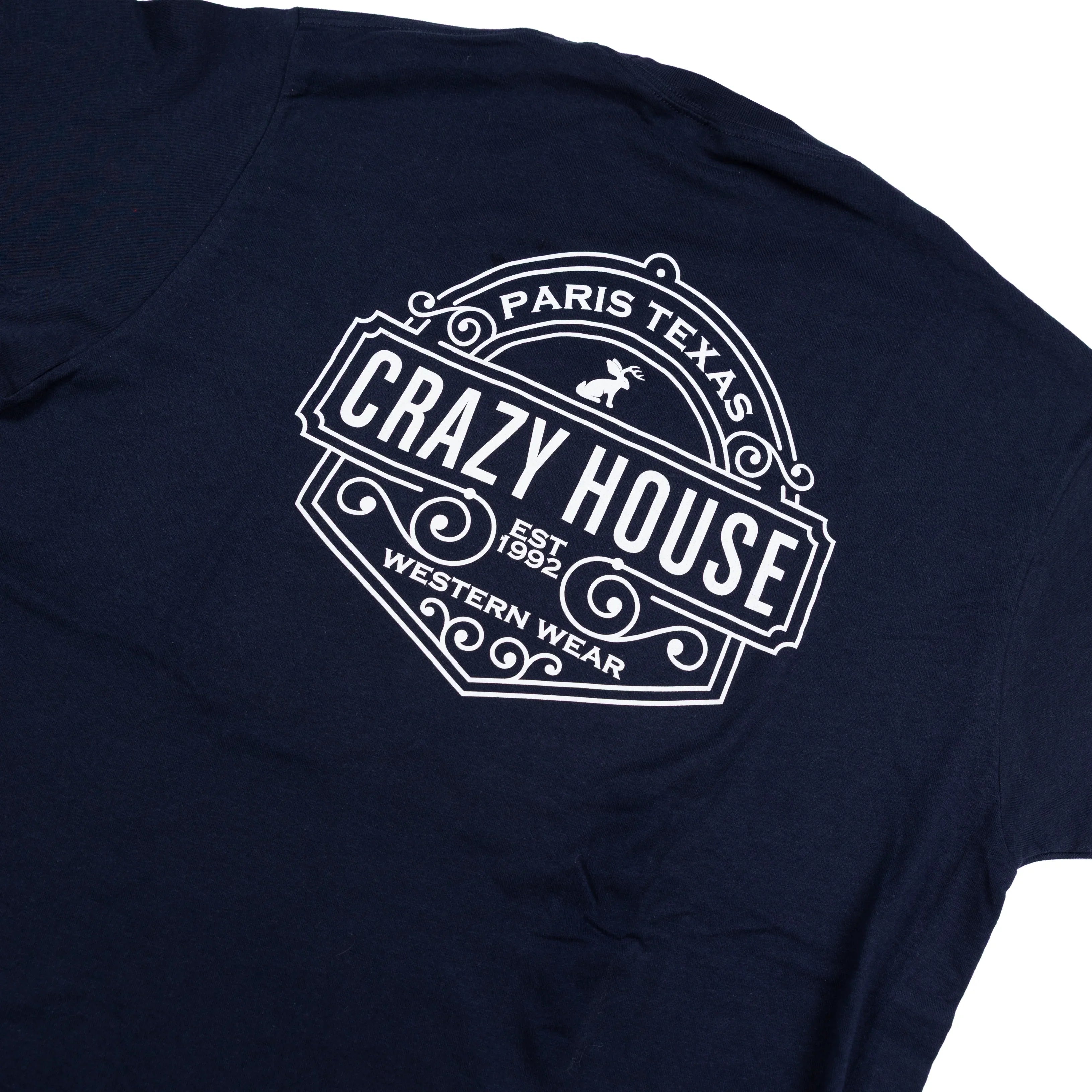 Crazy House Navy Jackalope T-shirt