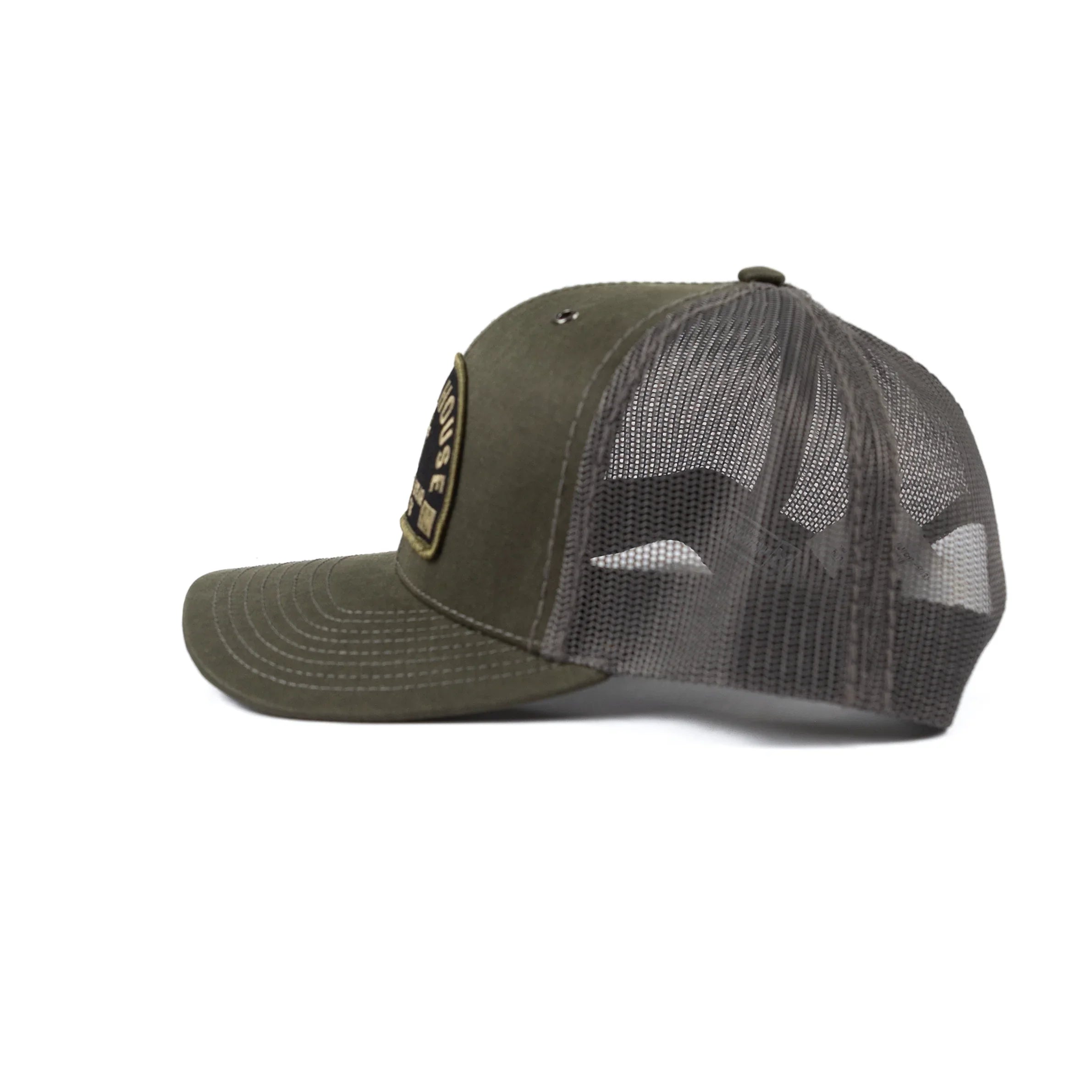 Crazy House Olive Cap with Cross Patch