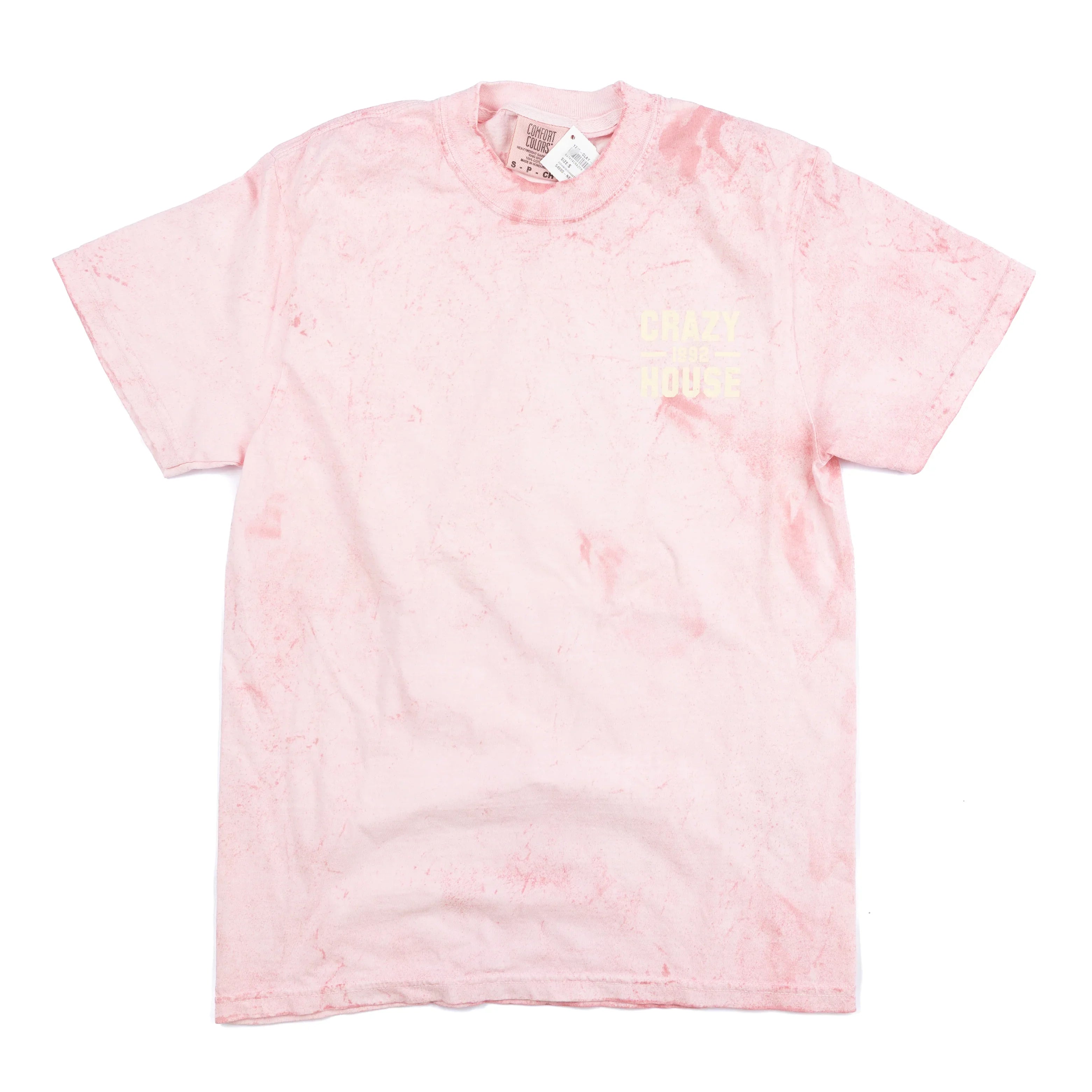 Crazy House Pink and Yellow Tye Dye T-shirt