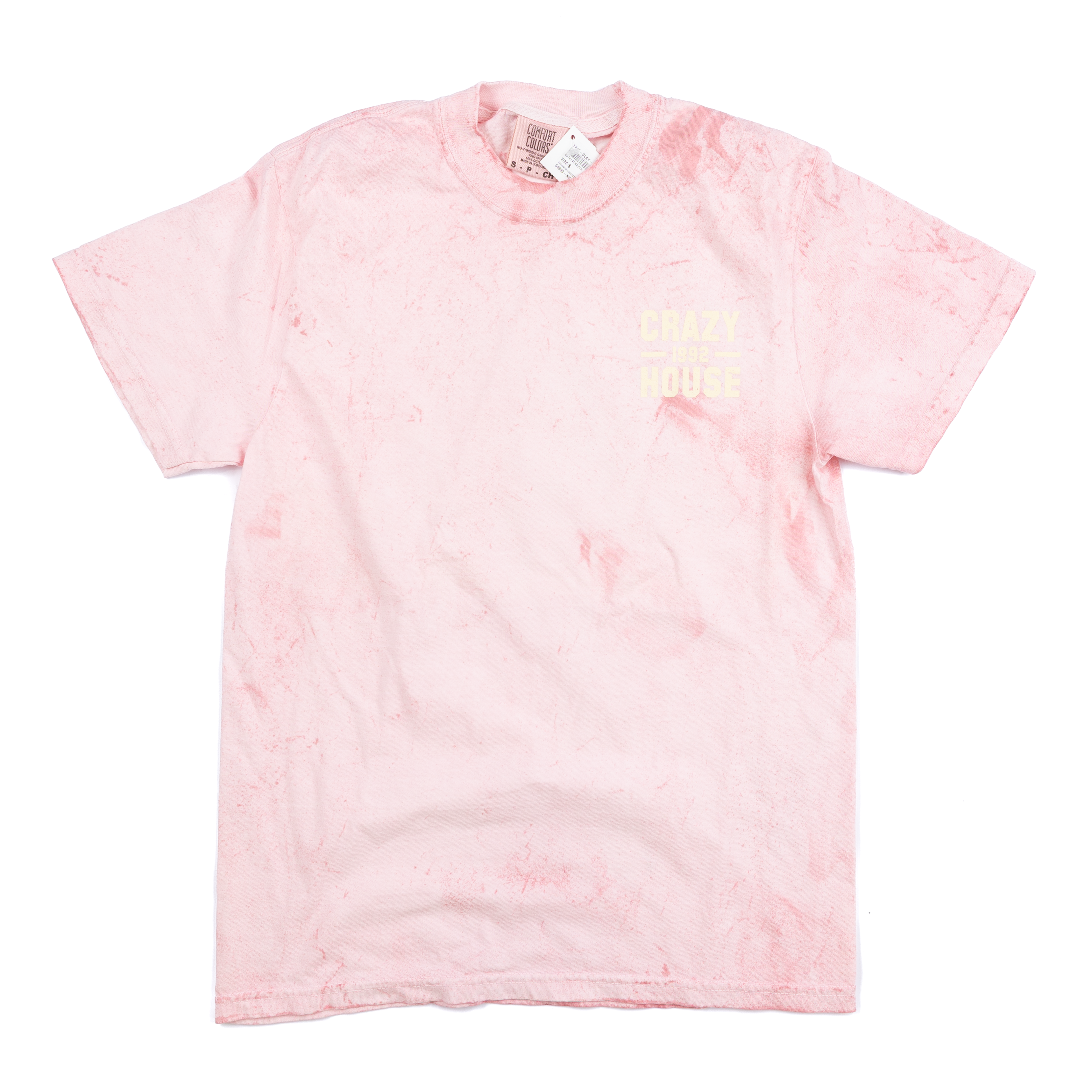 Crazy House Pink and Yellow Tye Dye T-shirt