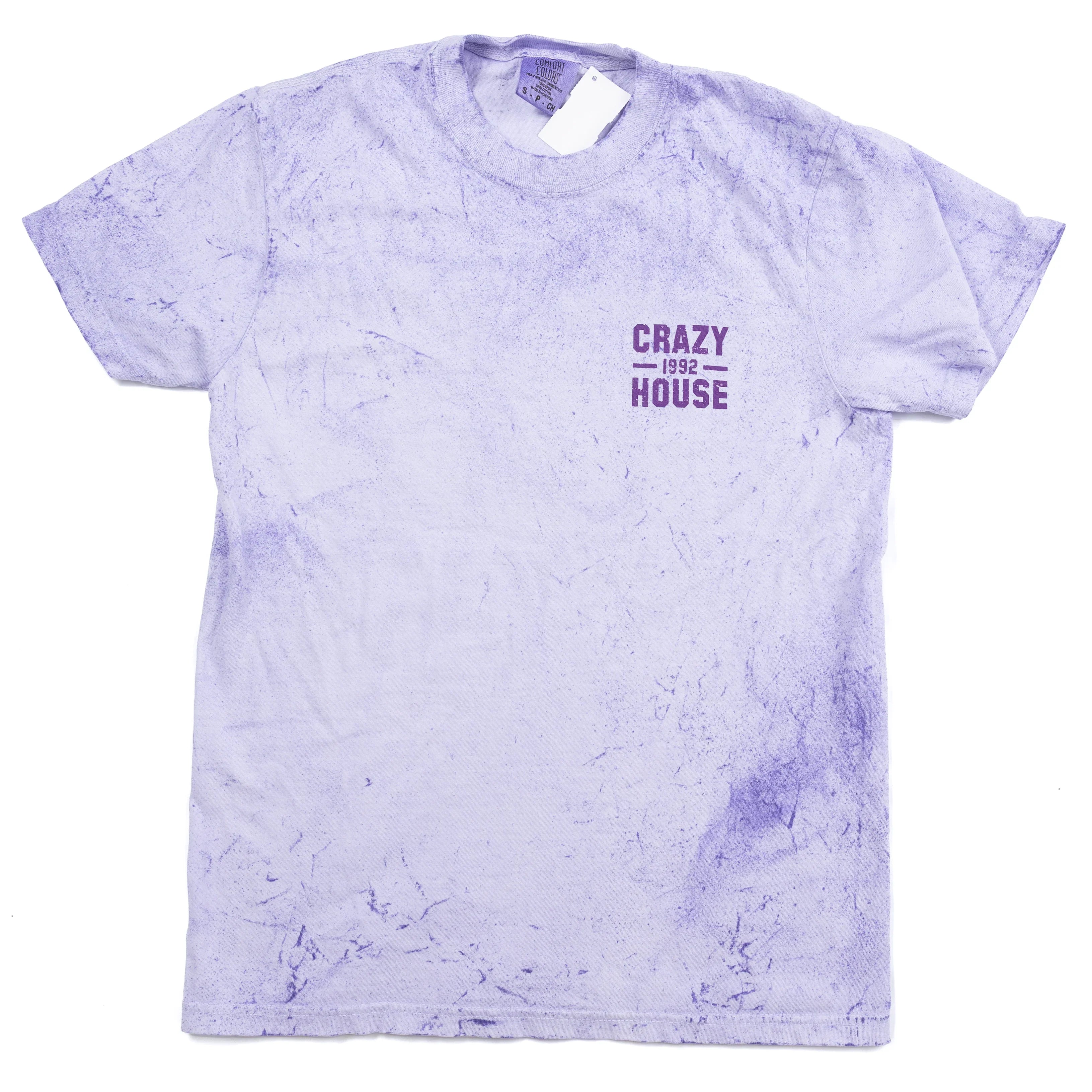 Crazy House Purple Tye Dye T-shirt