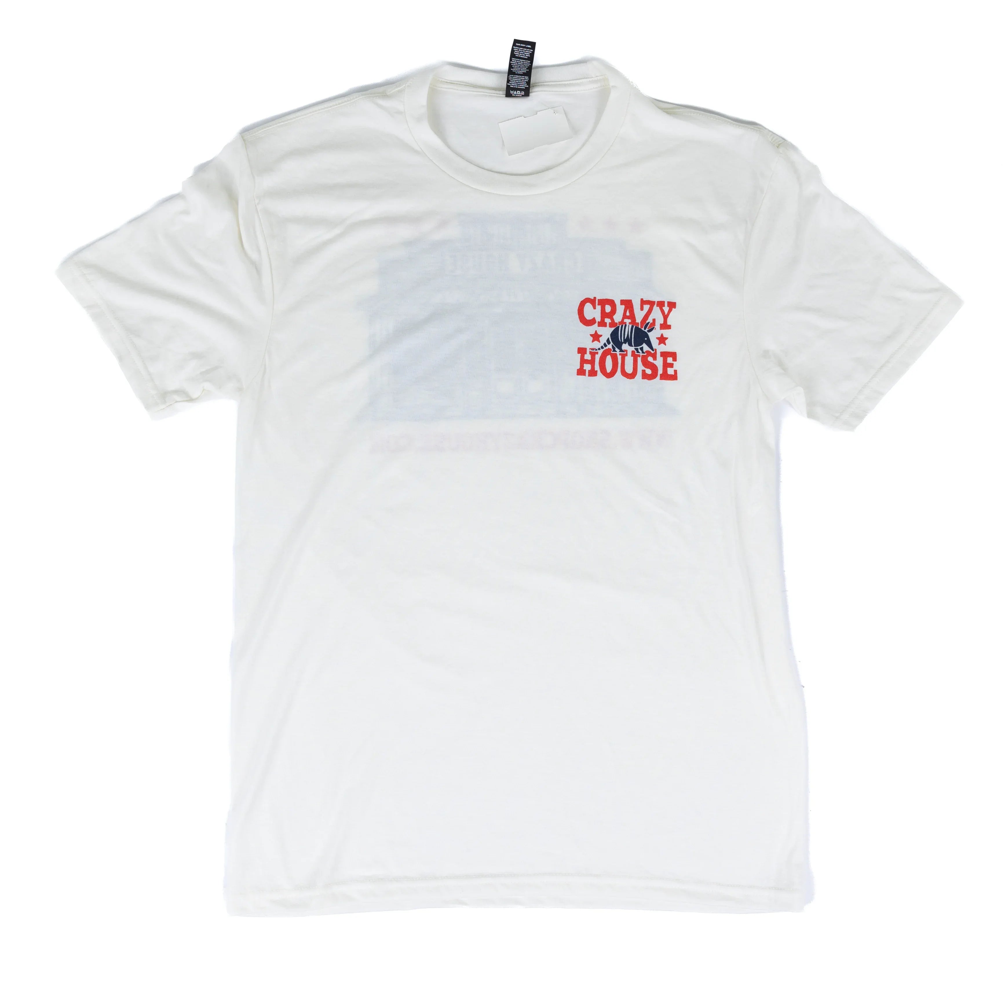 Crazy House Short Sleeve Graphic Print On Back