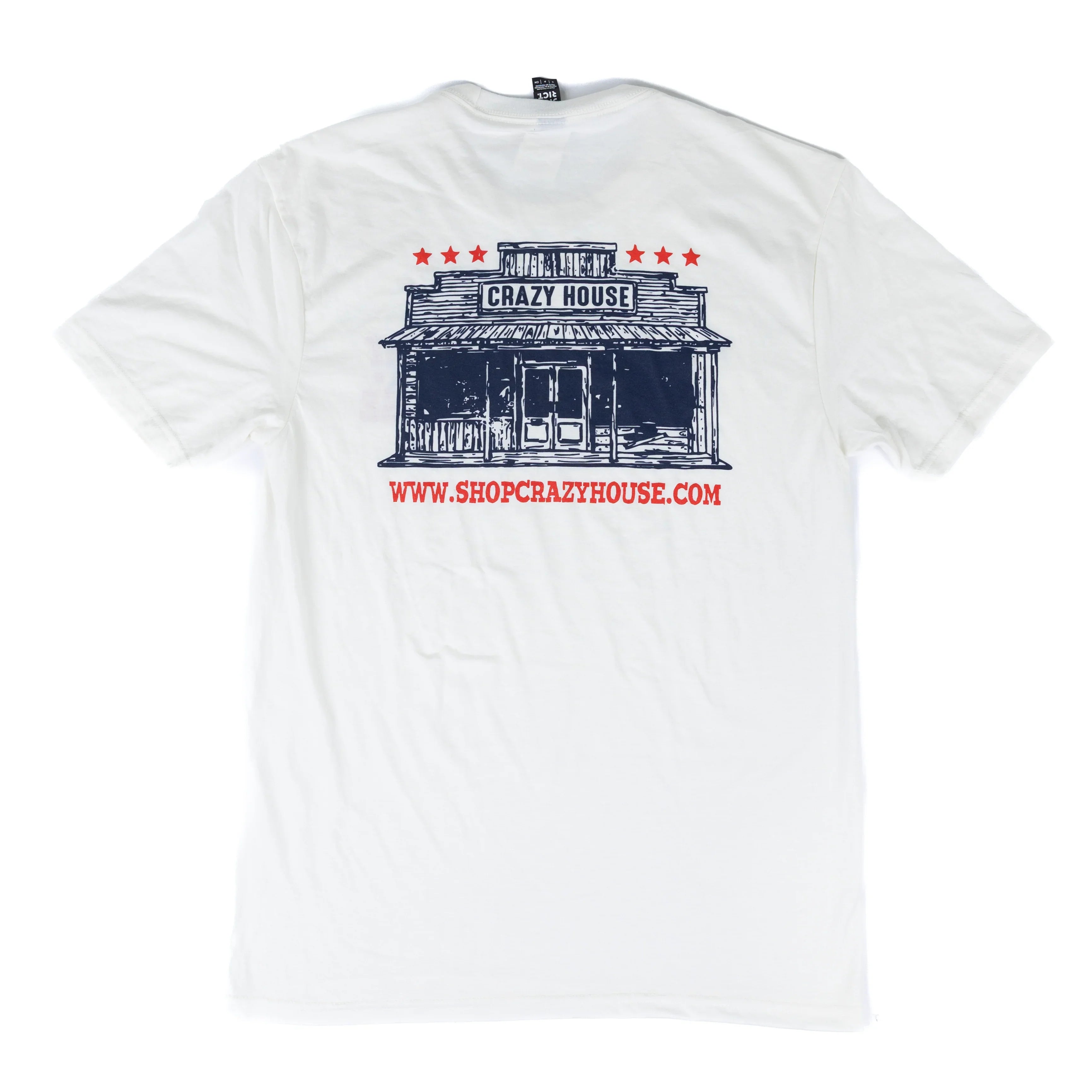 Crazy House Short Sleeve Graphic Print On Back