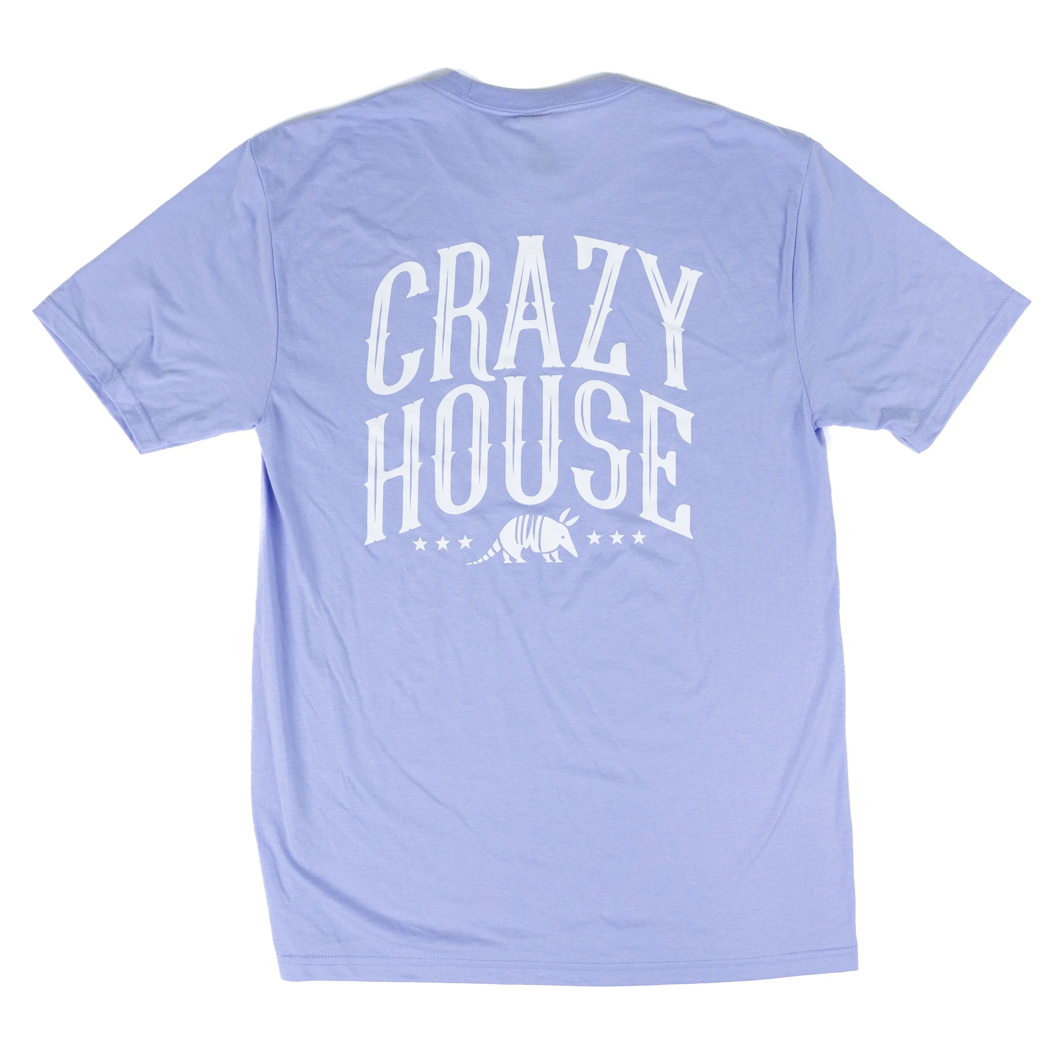 Crazy House Short Sleeve Lilac and White T-shirt