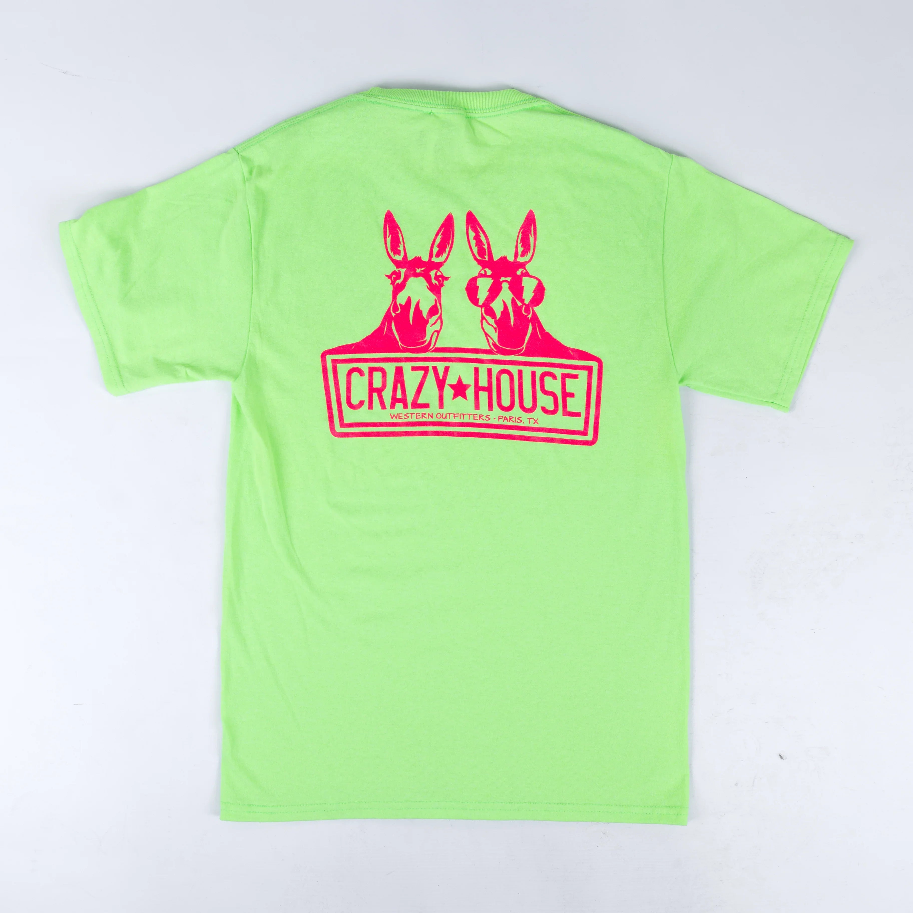 Crazy House Short Sleeve Neon Donkey T-shirt
