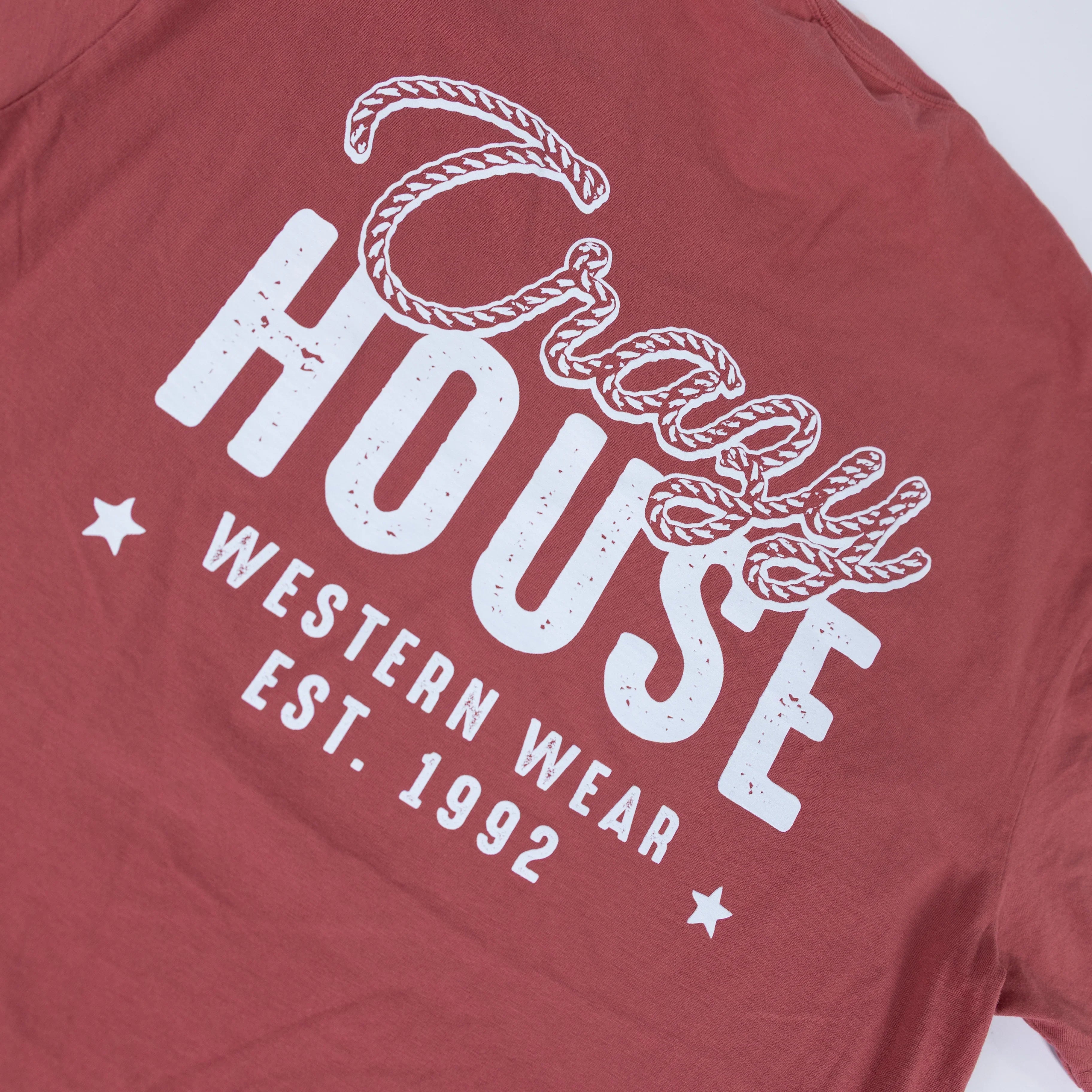 Crazy House Short Sleeve Red T-shirt