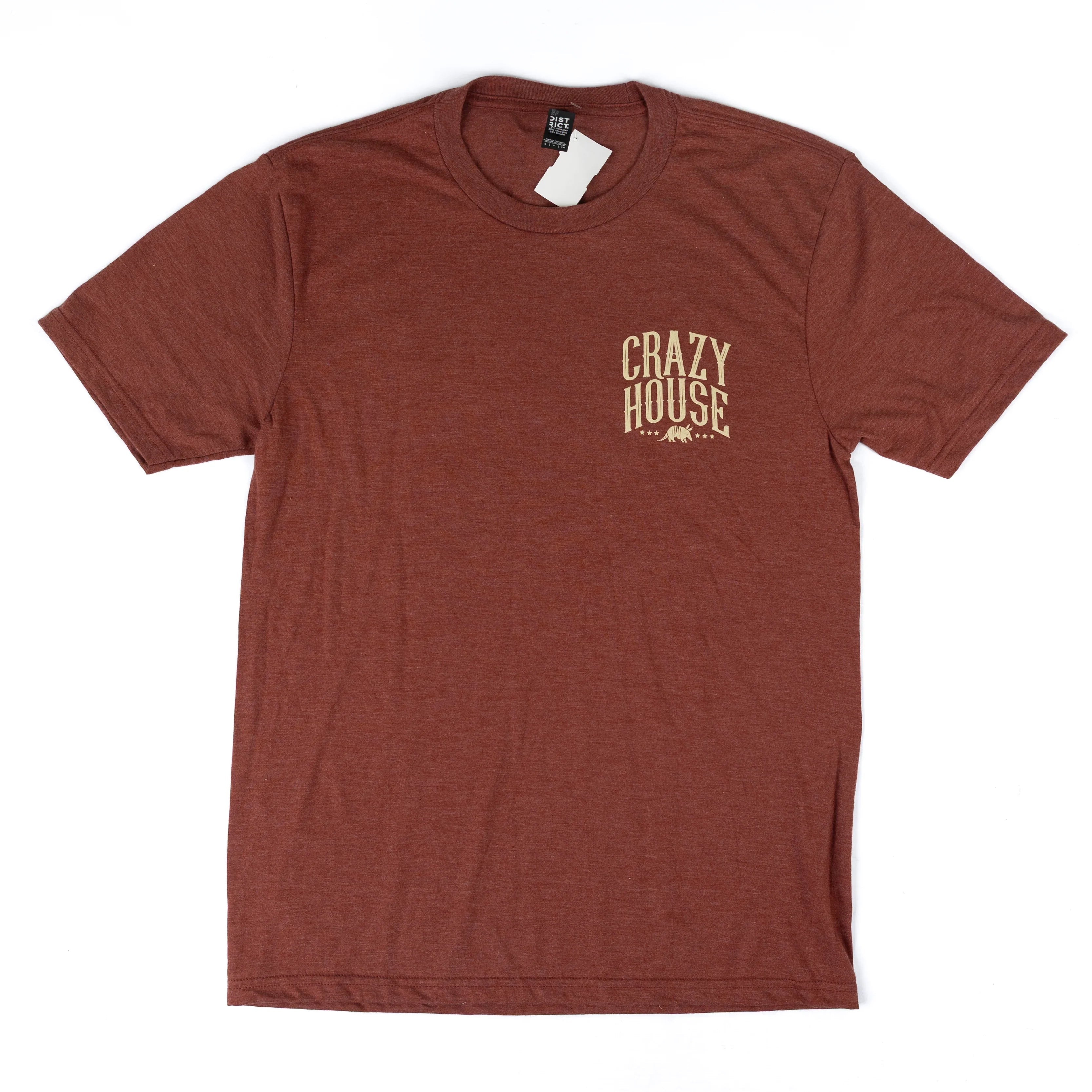 Crazy House Short Sleeve Rust Armadillo T-shirt