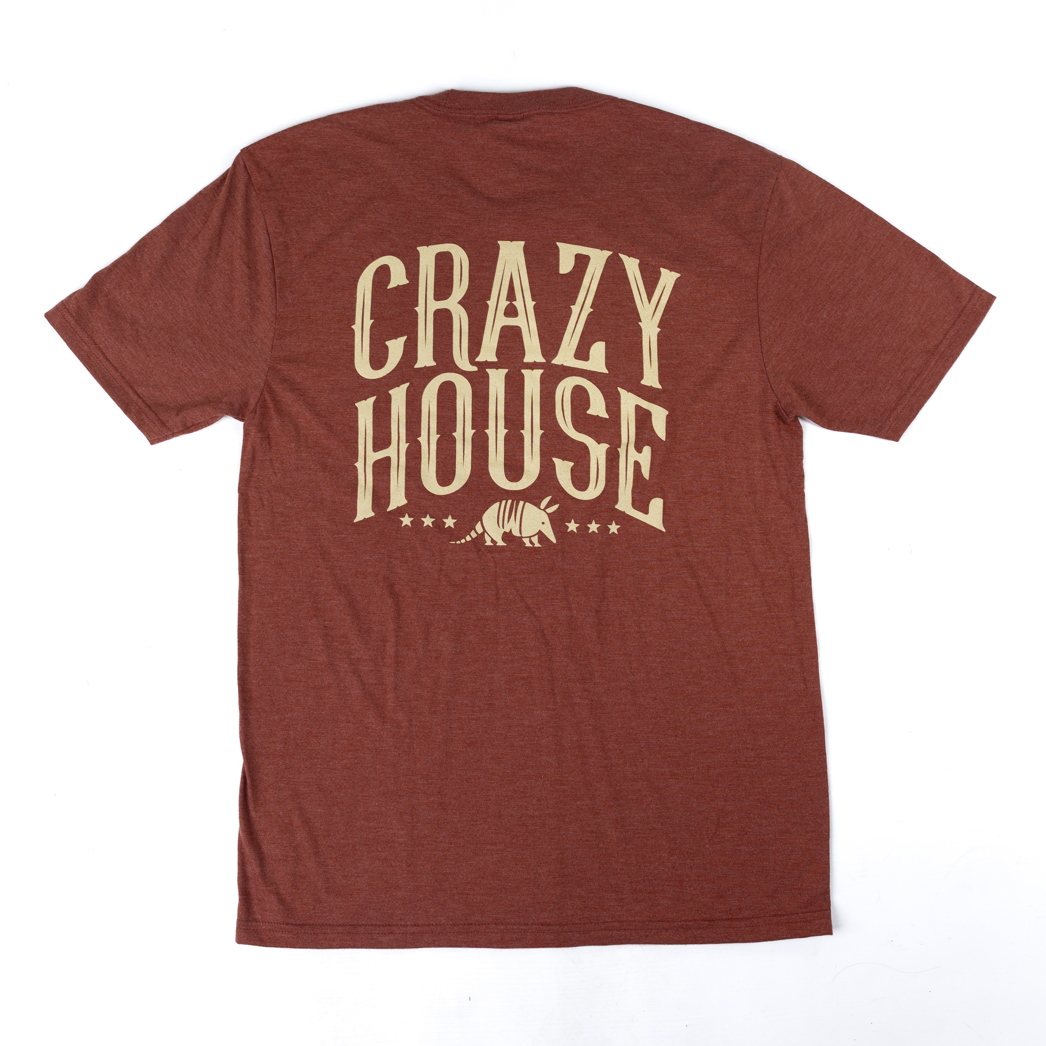 Crazy House Short Sleeve Rust Armadillo T-shirt
