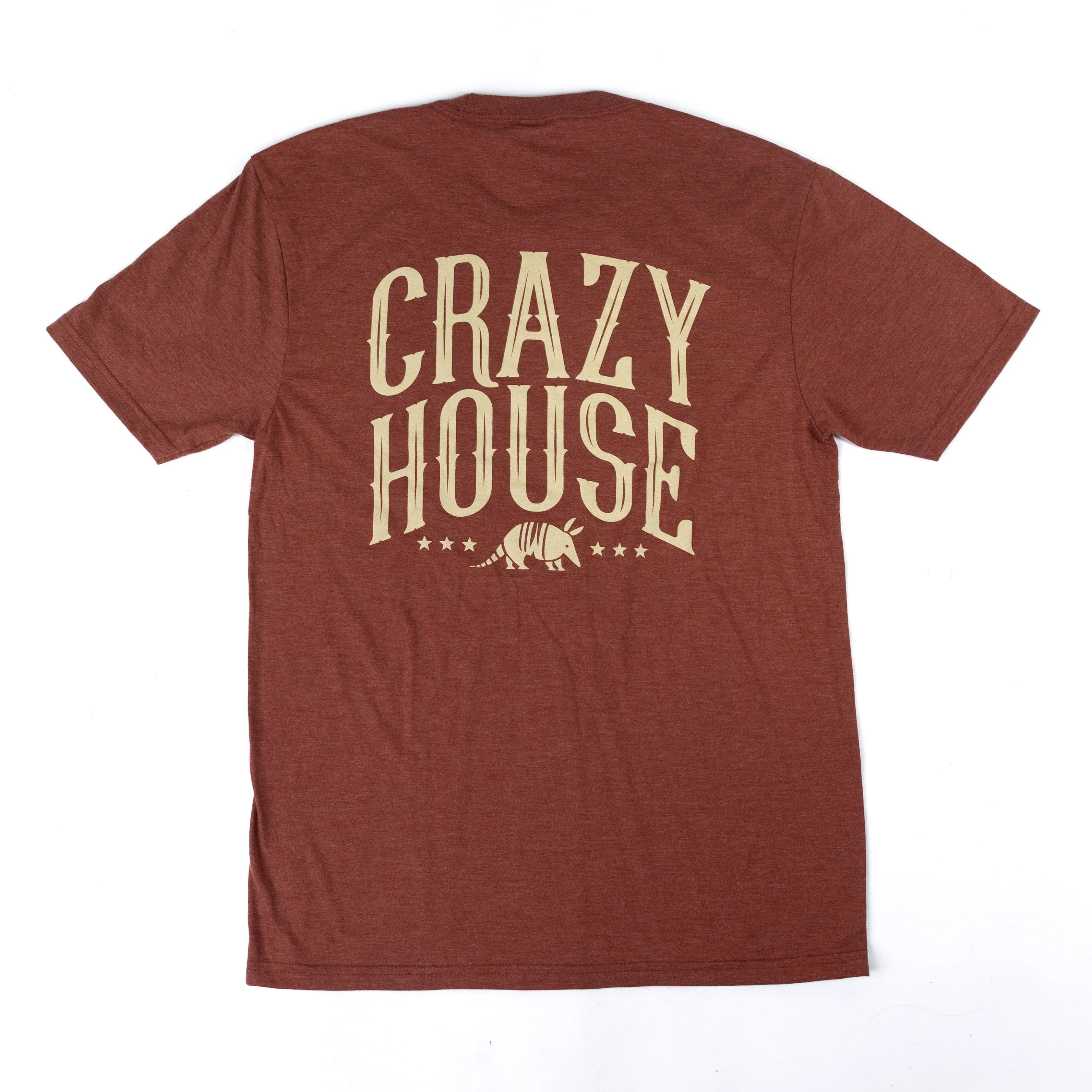 Crazy House Short Sleeve Rust Armadillo T-shirt