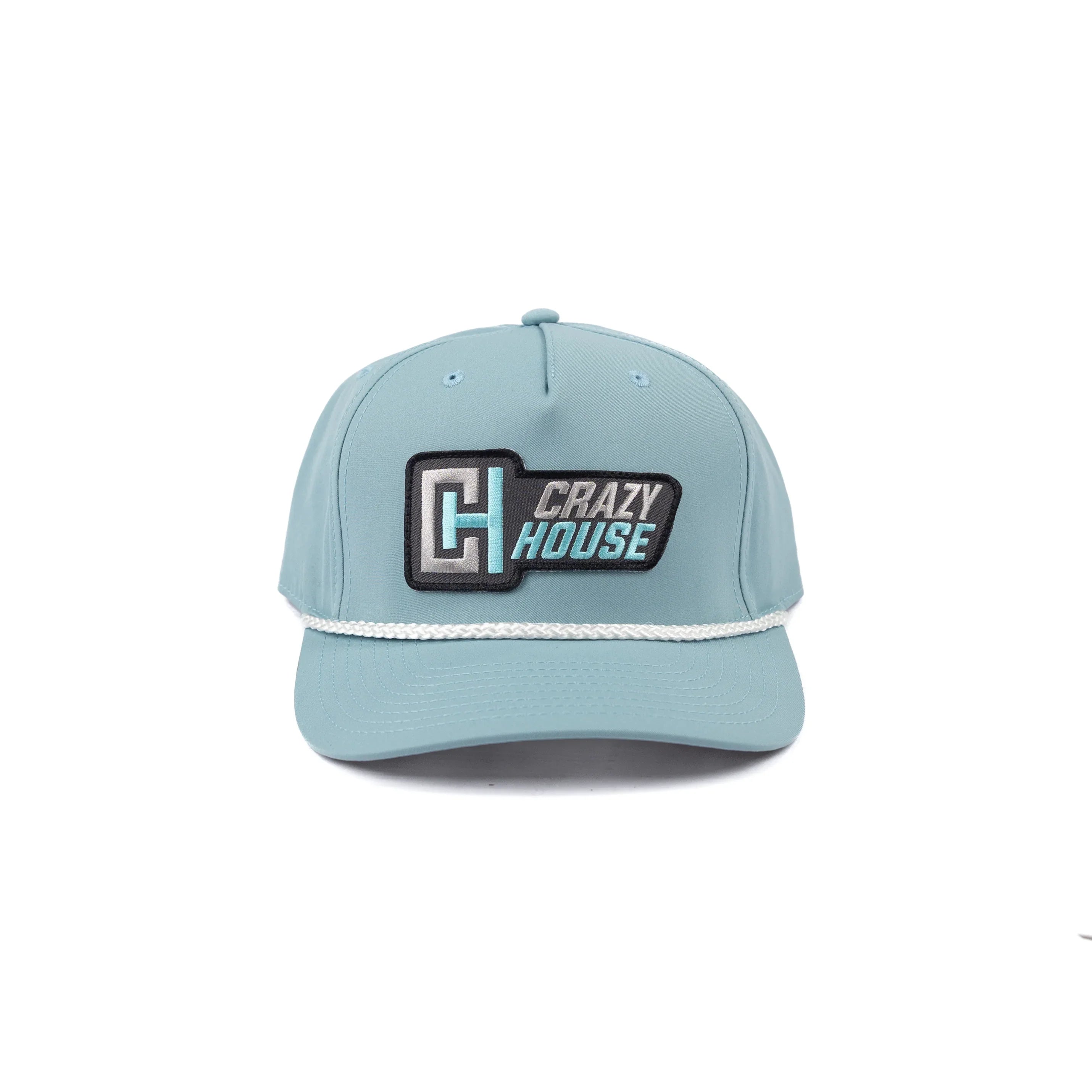 Crazy House Smoke Blue Cap with CH Patch and White Rope
