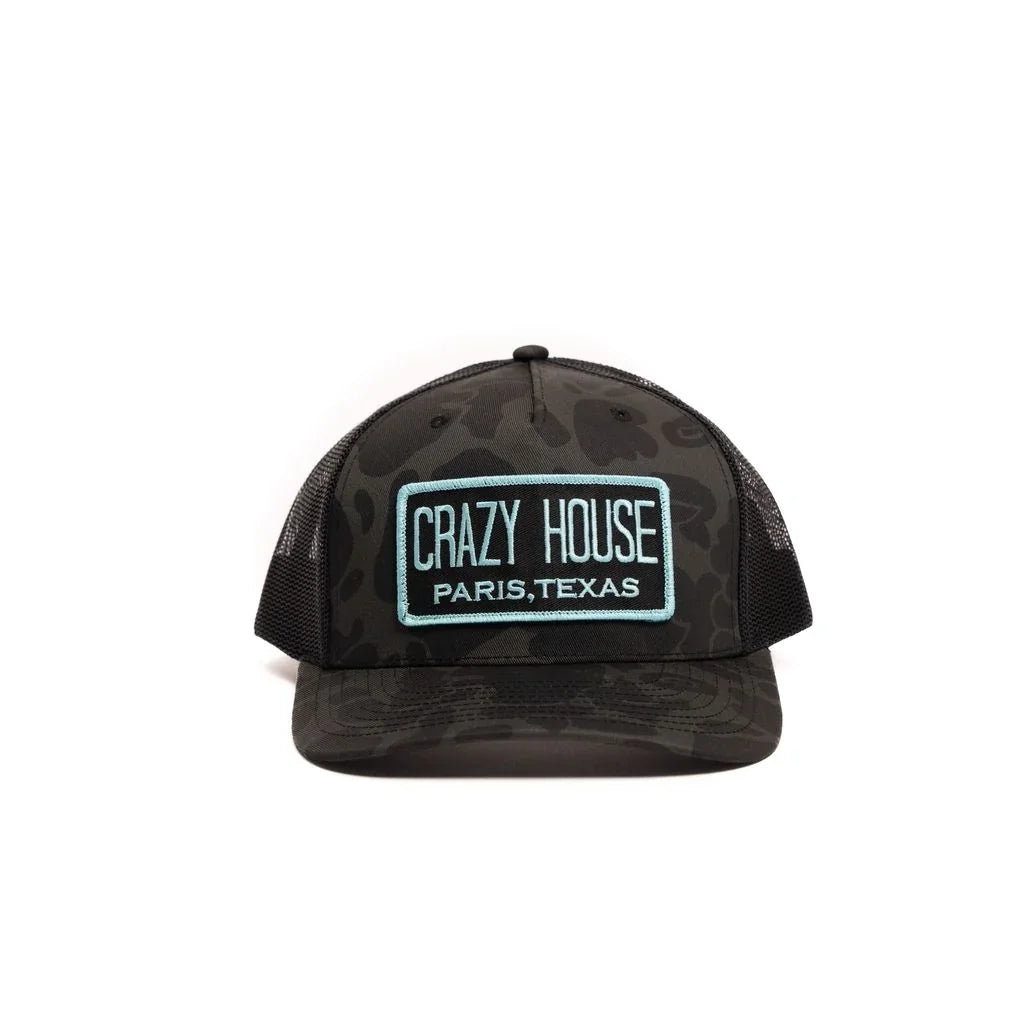Crazy House Unisex Black Camo Snapback with Patch - Crazy House Western Wear