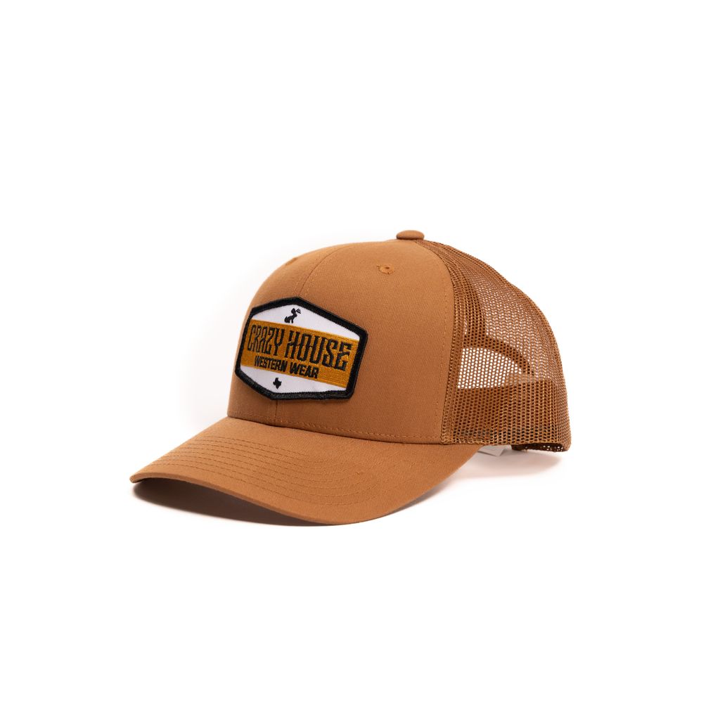 Crazy House Unisex Brown Snapback with Patch - Crazy House Western Wear