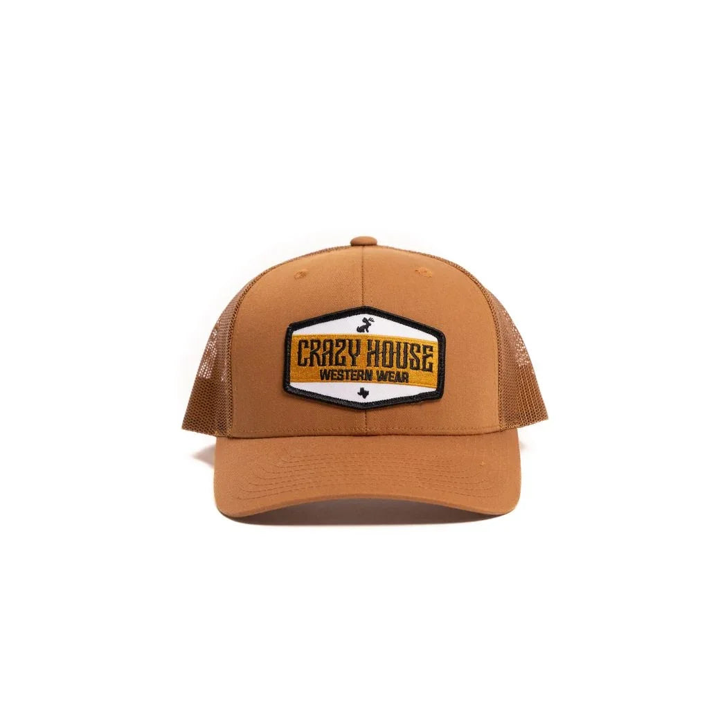 Crazy House Unisex Brown Snapback with Patch - Crazy House Western Wear