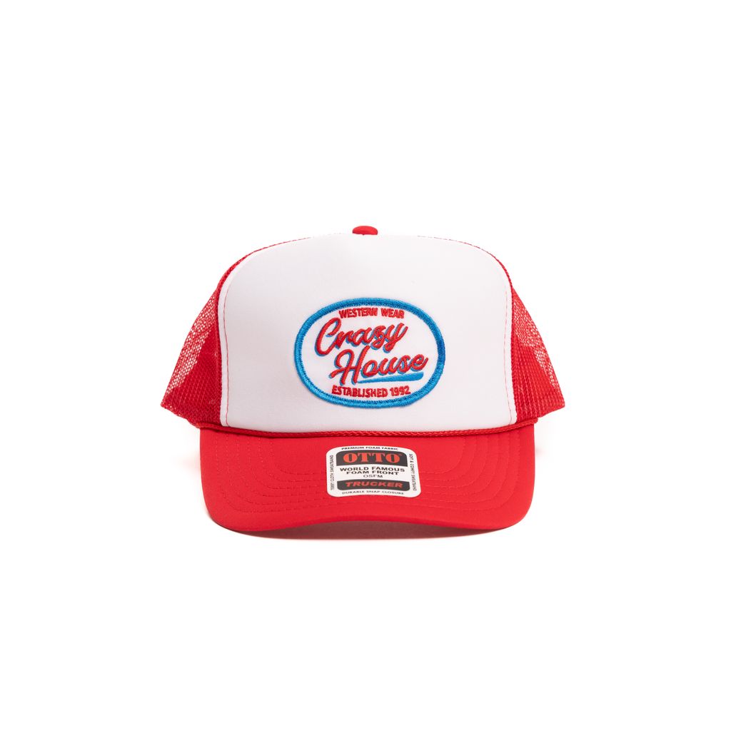 Crazy House Unisex Red White and Blue Trucker Cap - Crazy House Western Wear