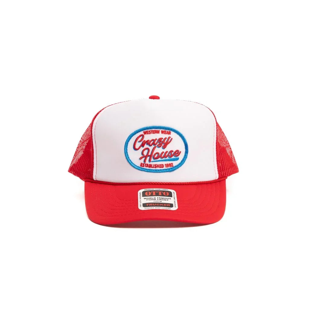 Crazy House Unisex Red White and Blue Trucker Cap - Crazy House Western Wear