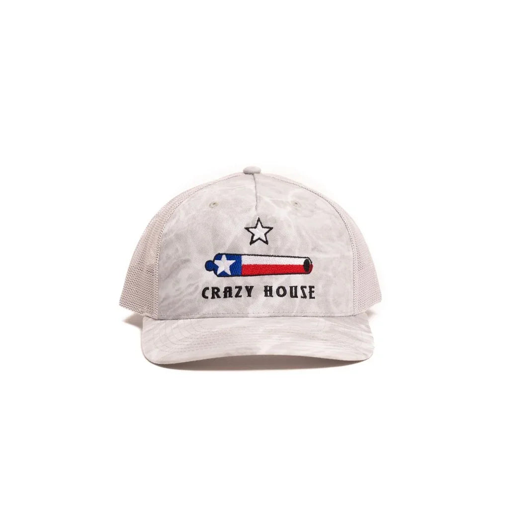 Crazy House Unisex White and Grey Texas Cannon Cap - Crazy House Western Wear