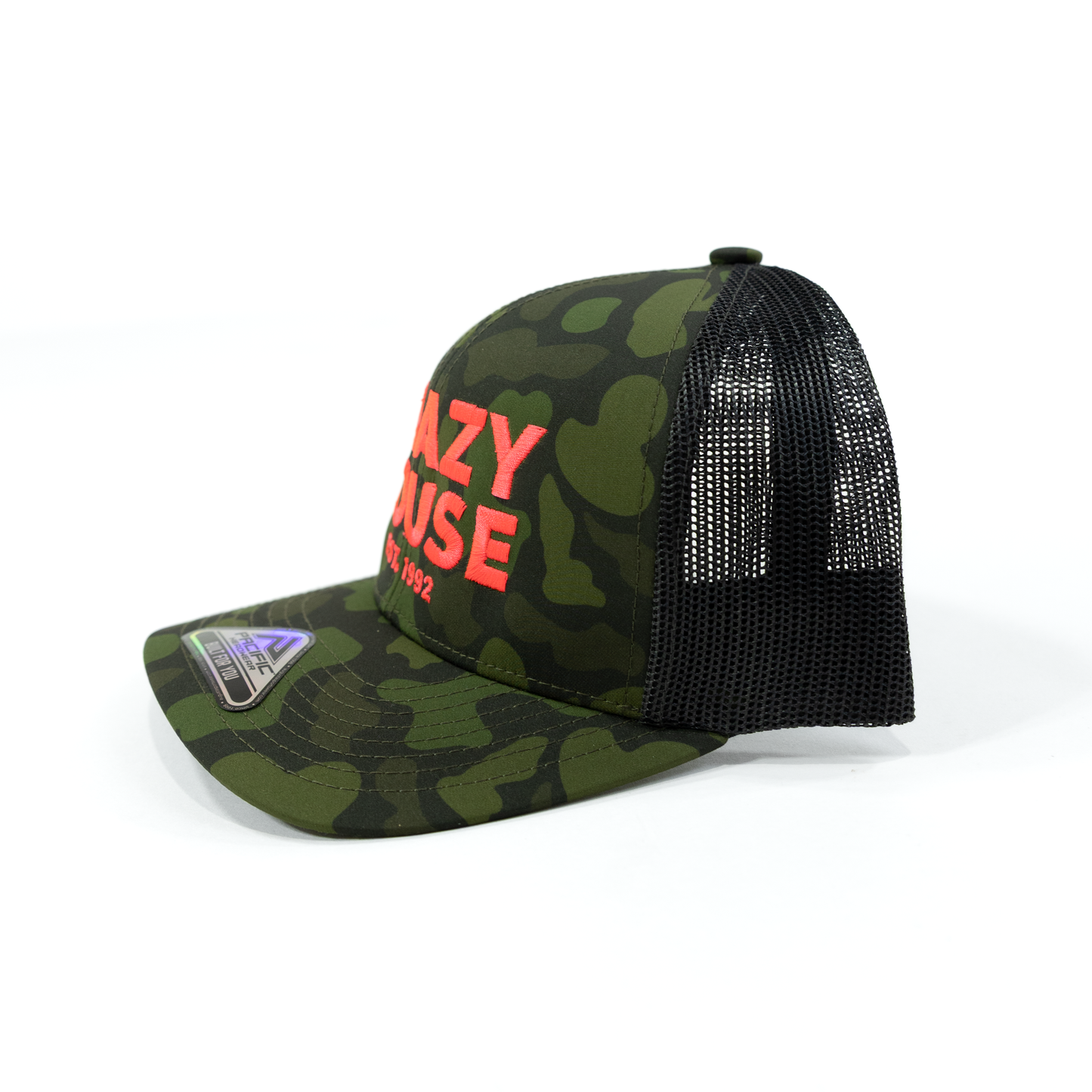 Crazy House Camo Mesh Snapback Cap