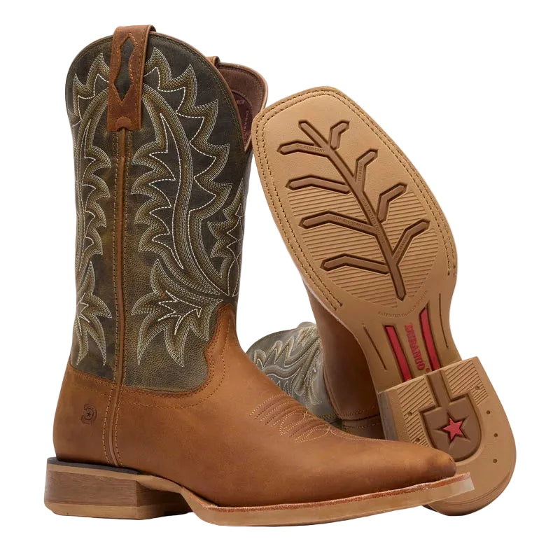 Durango Men's Aztec Brown/Olive Rebel Pro Western Square Toe Boots DDB0550