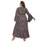 Women's Vacasun Green and Purple Maxi Dress