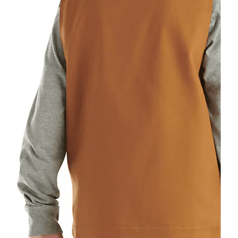 Boy's Carhartt Zip-Front Canvas Sherpa Lined Vest CR9902-D15-GU - Crazy House Western Wear