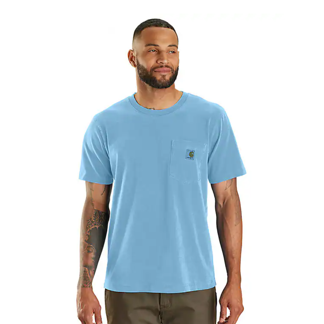 Men's Carhartt Re-engineered Relaxed Fit Short Sleeve Light Blue