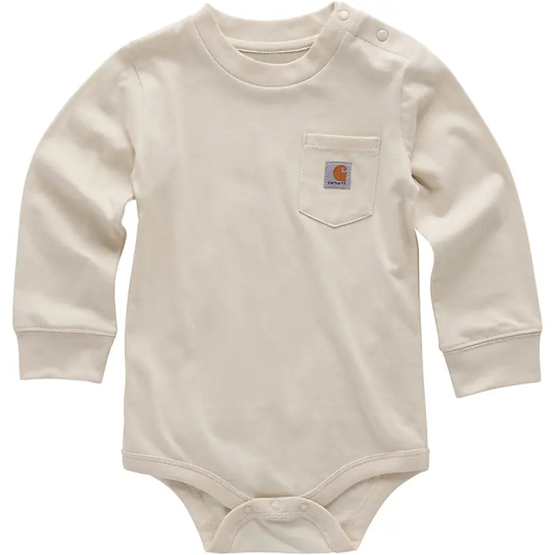 Boy's Carhartt Long Sleeve Pocket Bodysuit CA5011-CA35